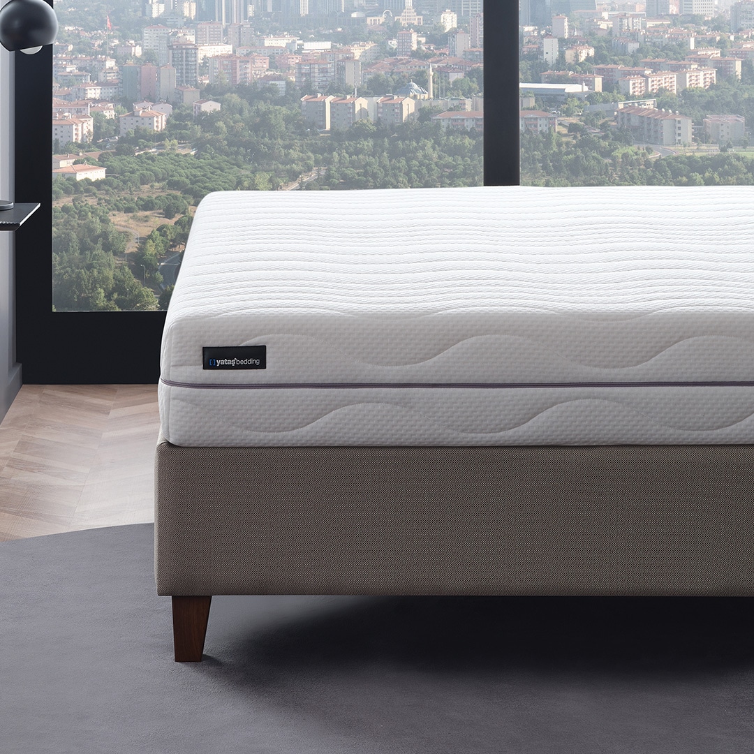 Yatas Bedding Taschenfederkernmatratze »Royal Duo 7, Matratze 90x200, 140x200 cm & weitere Grössen«, 22 cm hoch, Raumgewicht: 28 kg/m³, 403 Federn, (1 St.), H2 / H3, Wendematratze, ergonomisch, atmungsaktiv