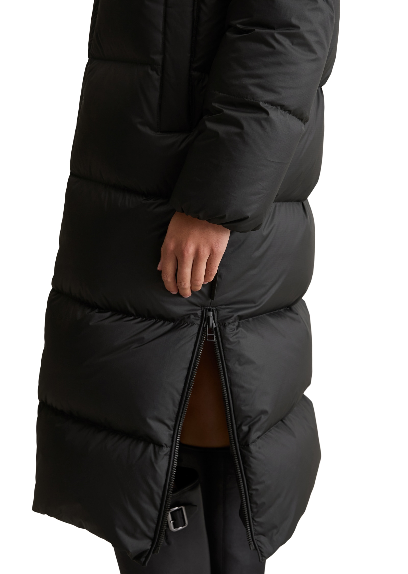 Marc O'Polo DENIM Daunenmantel Wintermantel, 2-Wege-Reissverschluss, relaxed fit, Kapuze abnehmbar