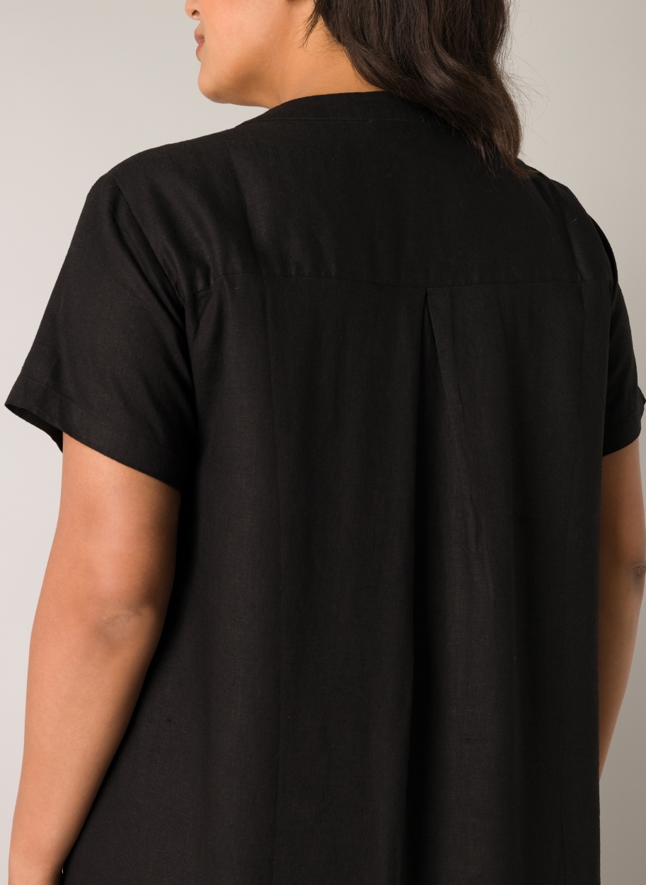 Base Level Curvy Tunikakleid »Yacinthe« Sommerkleid mit Leinen