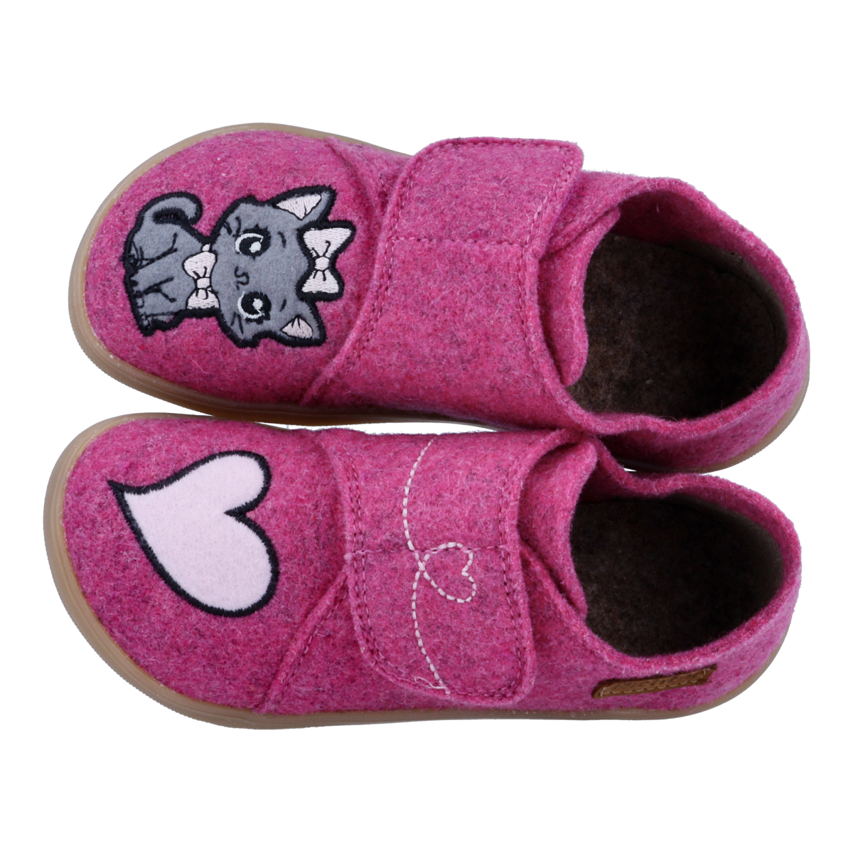 Richter »Fun (Felt)«  Chausson avec motif chat mignon, gabarit de taille à télécharger