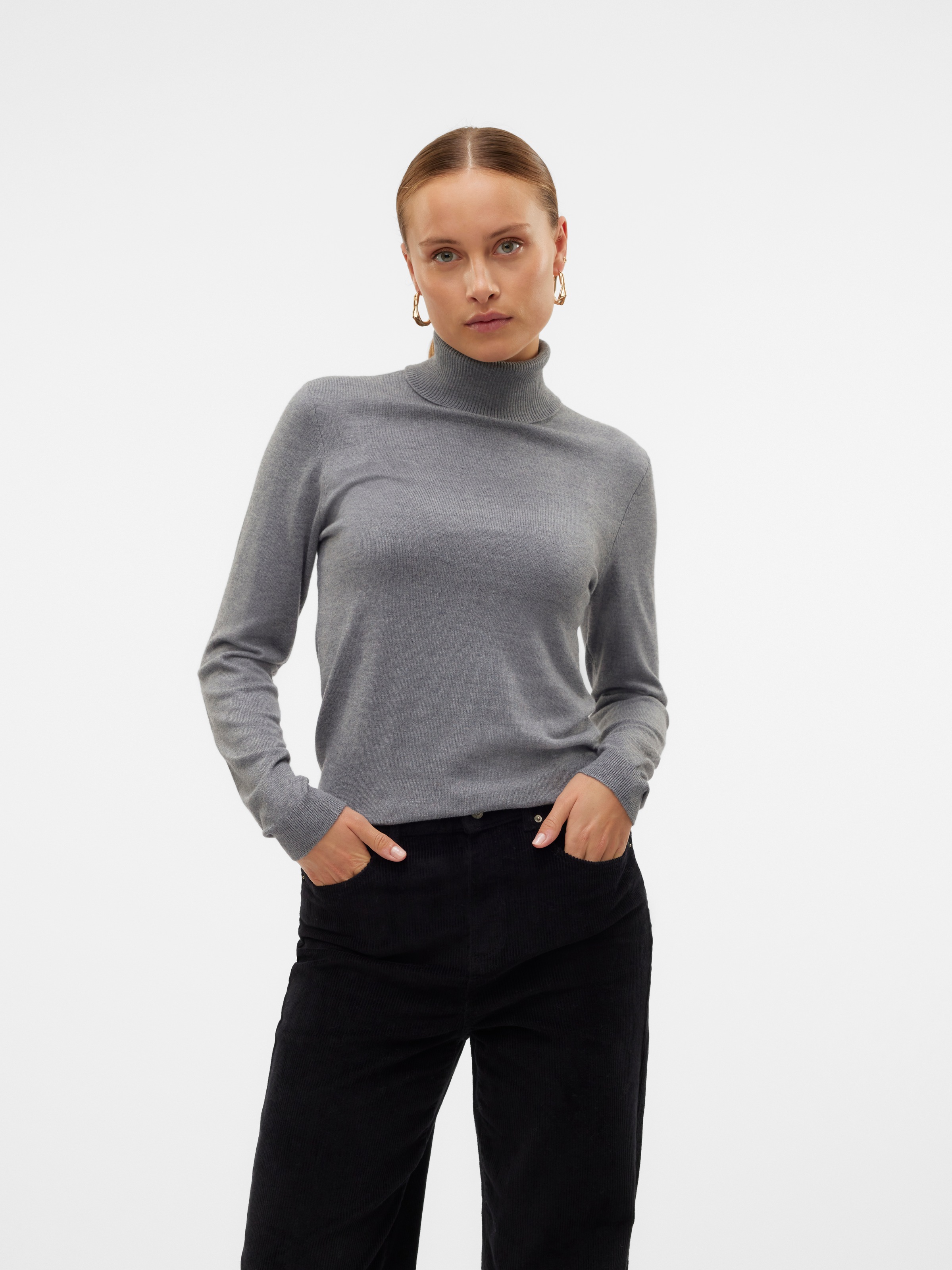Image of Vero Moda Strickpullover "VMIRIS LS ROLLNECK PULLOVER GA NOOS"
