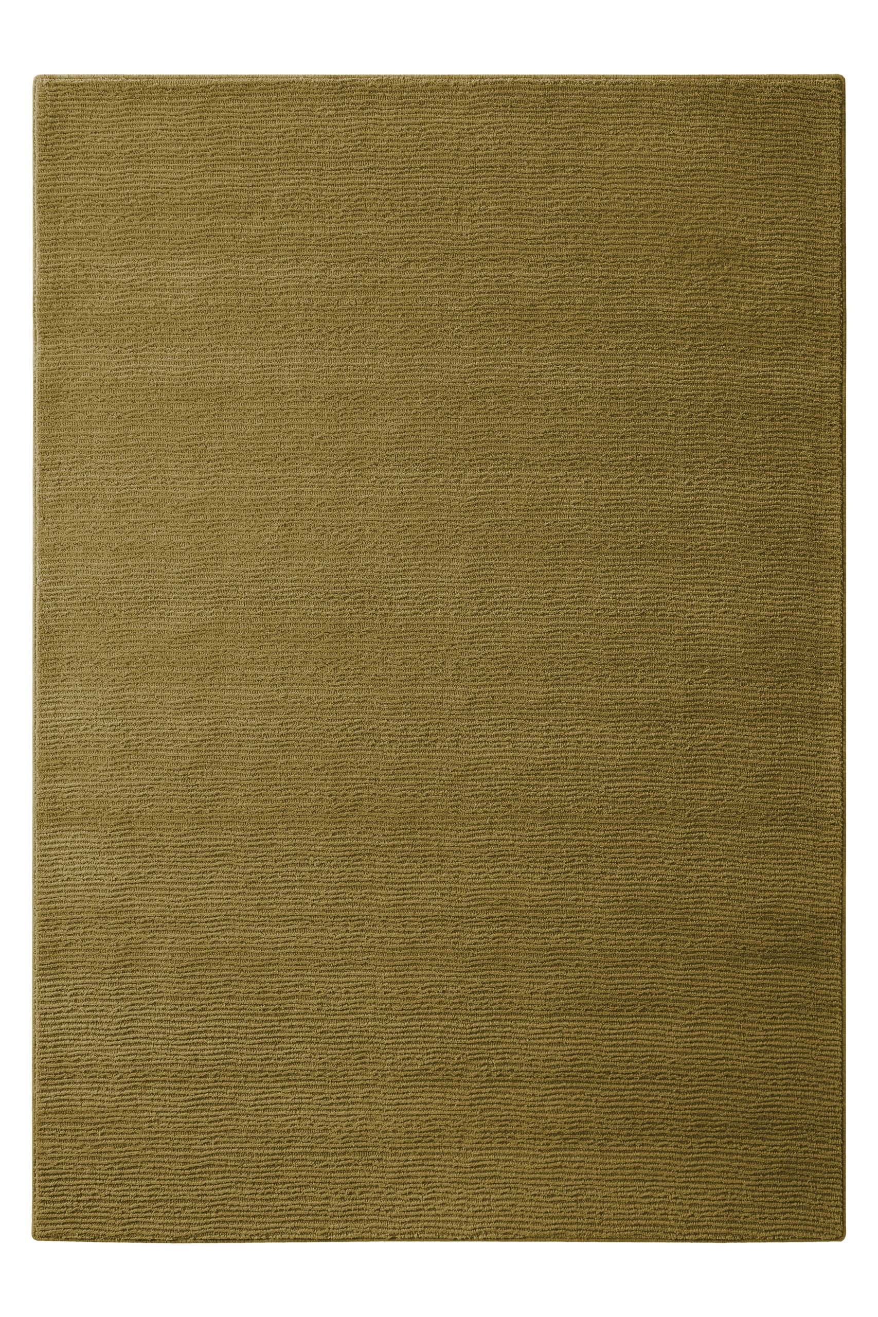 Wecon home Tapis »Castello ONE« Rectangulaire 7 mm Höhe Schurwolle, Kurzflor mit Hoch-Tief-Effekt, Wohnzimmer, Streifenmuster