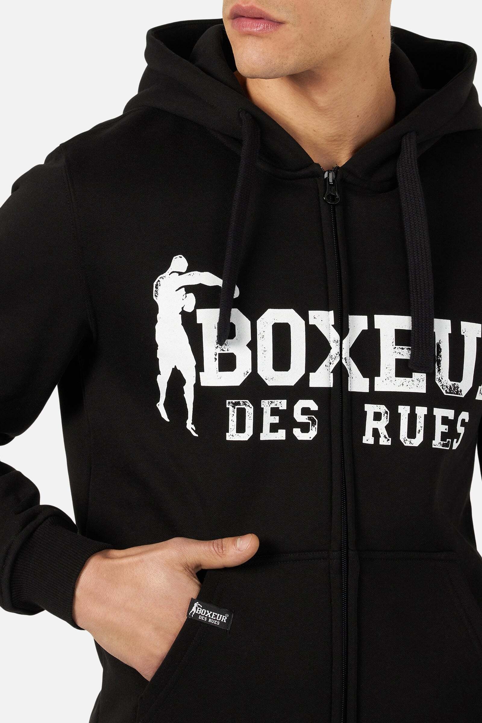 BOXEUR DES RUES Sweatjacke »BOXEUR DES RUES Sweatjacke Hoodie Full Zip With Patch«
