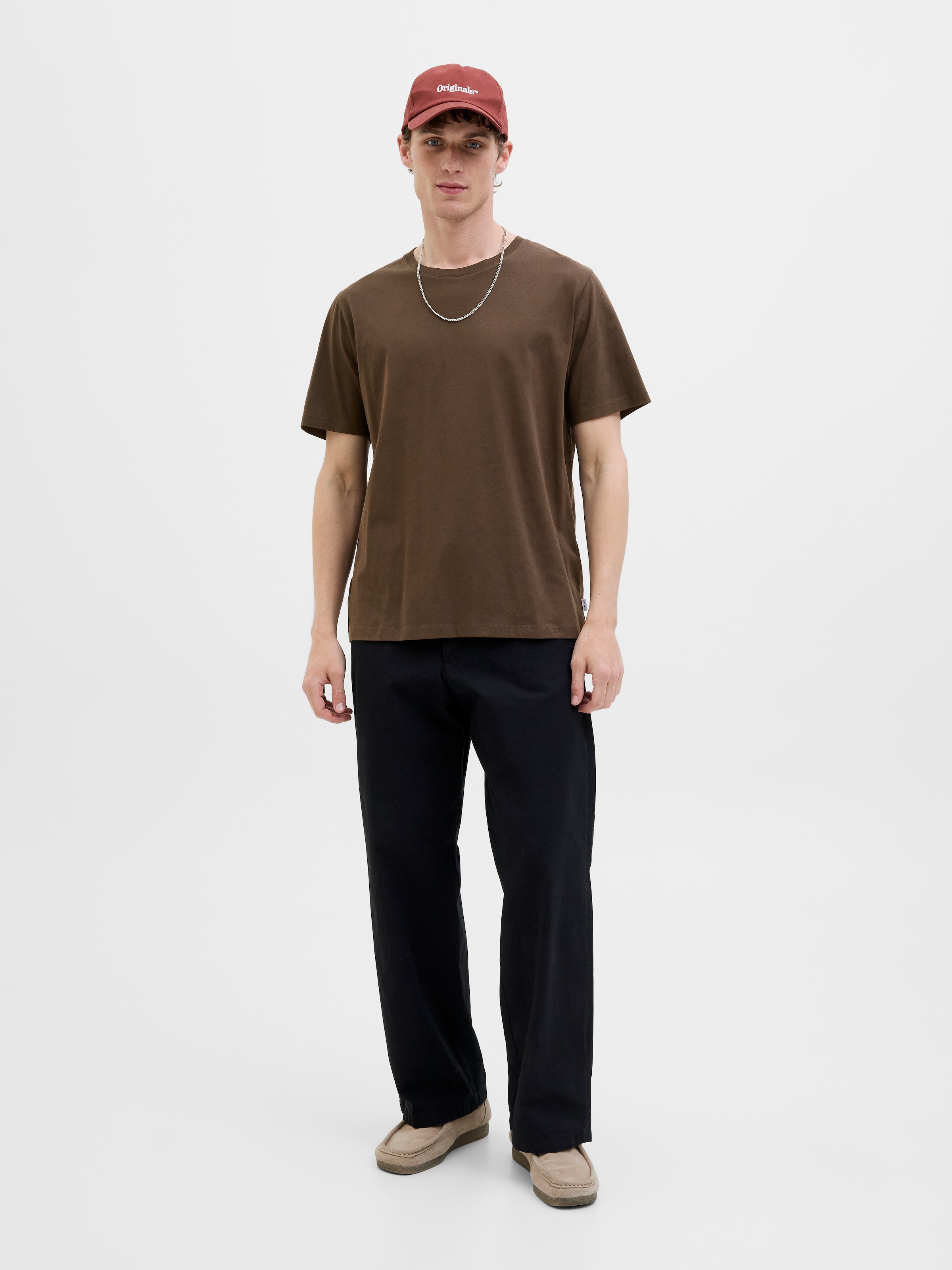 Jack & Jones Rundhalsshirt »JJEORGANIC BASIC TEE SS O-NECK NOOS«, mit Rundhalsausschnitt
