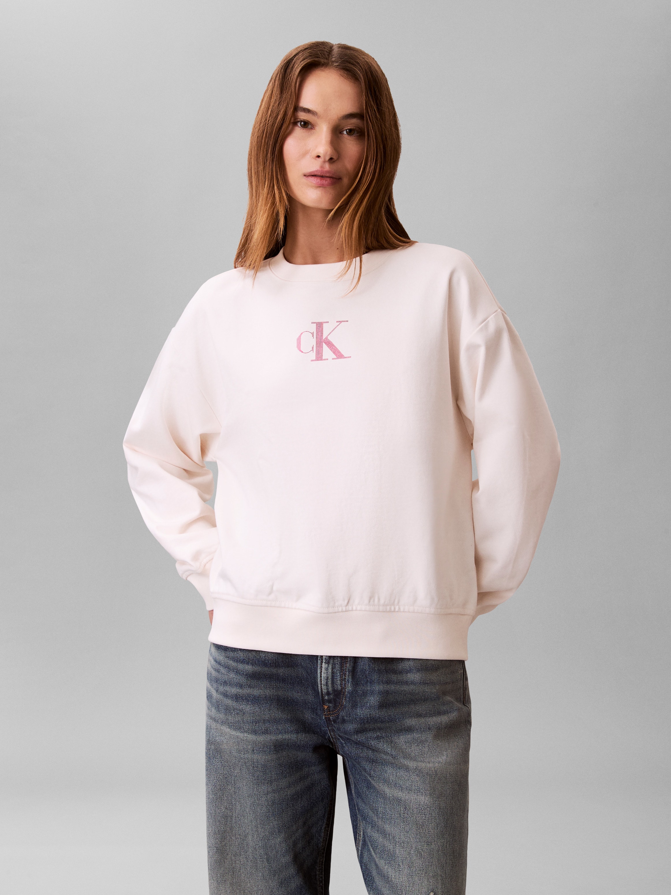 Calvin Klein Jeans Sweatshirt , Regular fit mit Rundhalsausschnitt
