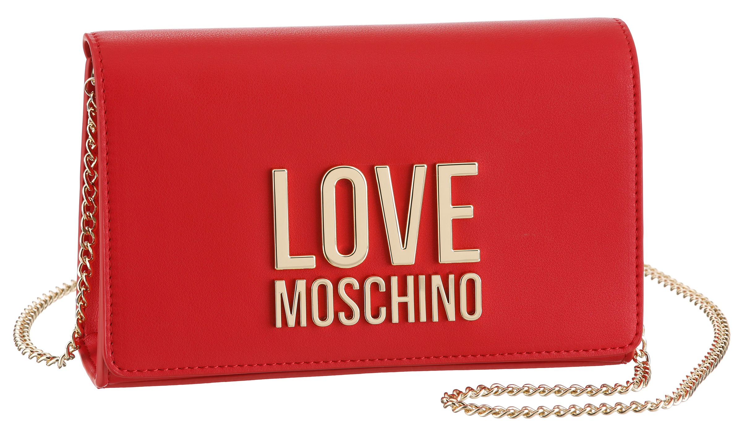 Image of LOVE MOSCHINO Clutch, mit goldfarbener Umhängekette bei Ackermann Versand Schweiz