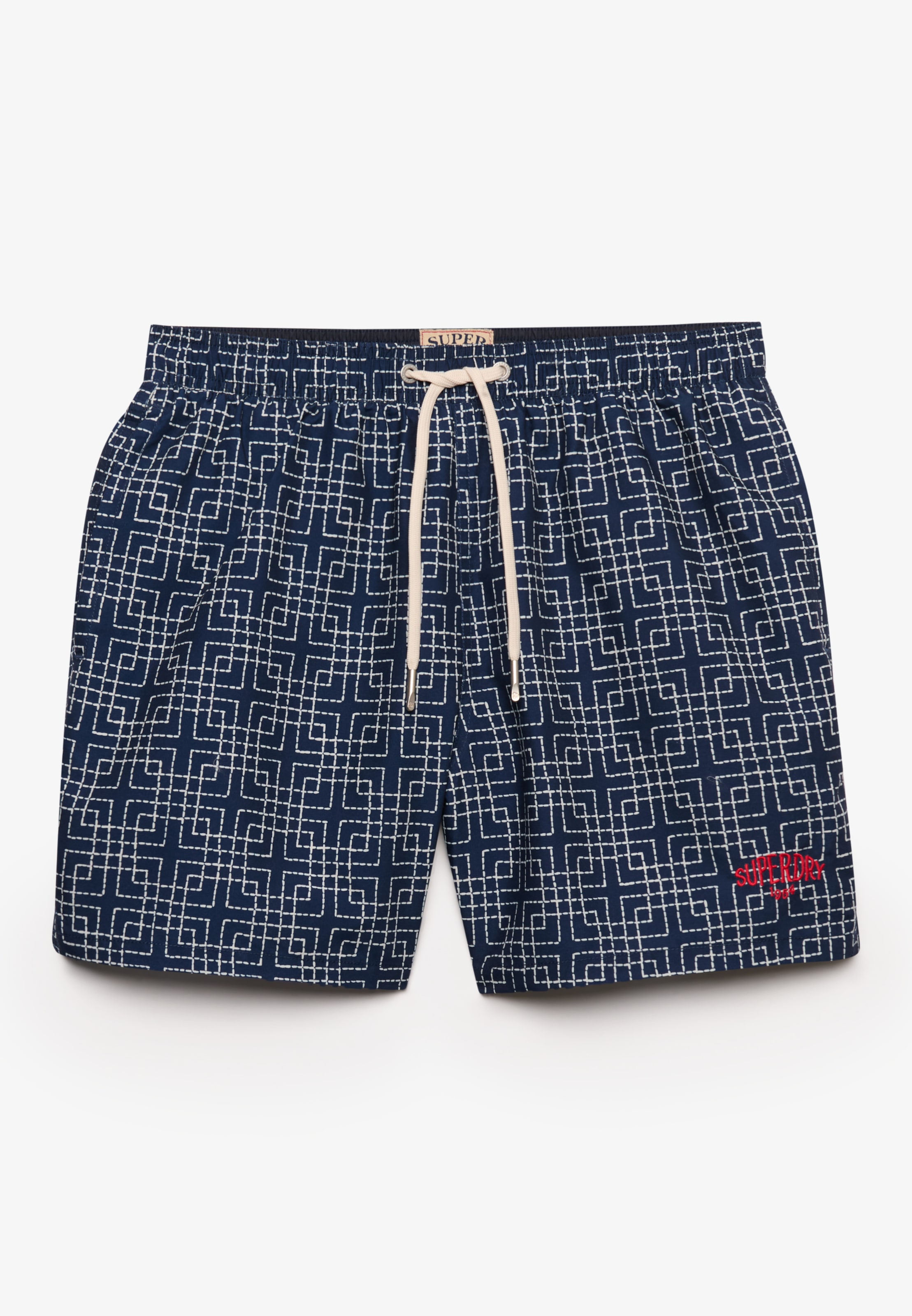 Superdry Badeshorts »PREMIUM PRINTED 15 SWIM SHORT« aus Polyester, modische Passform, gemusterte Optik, pflegeleicht