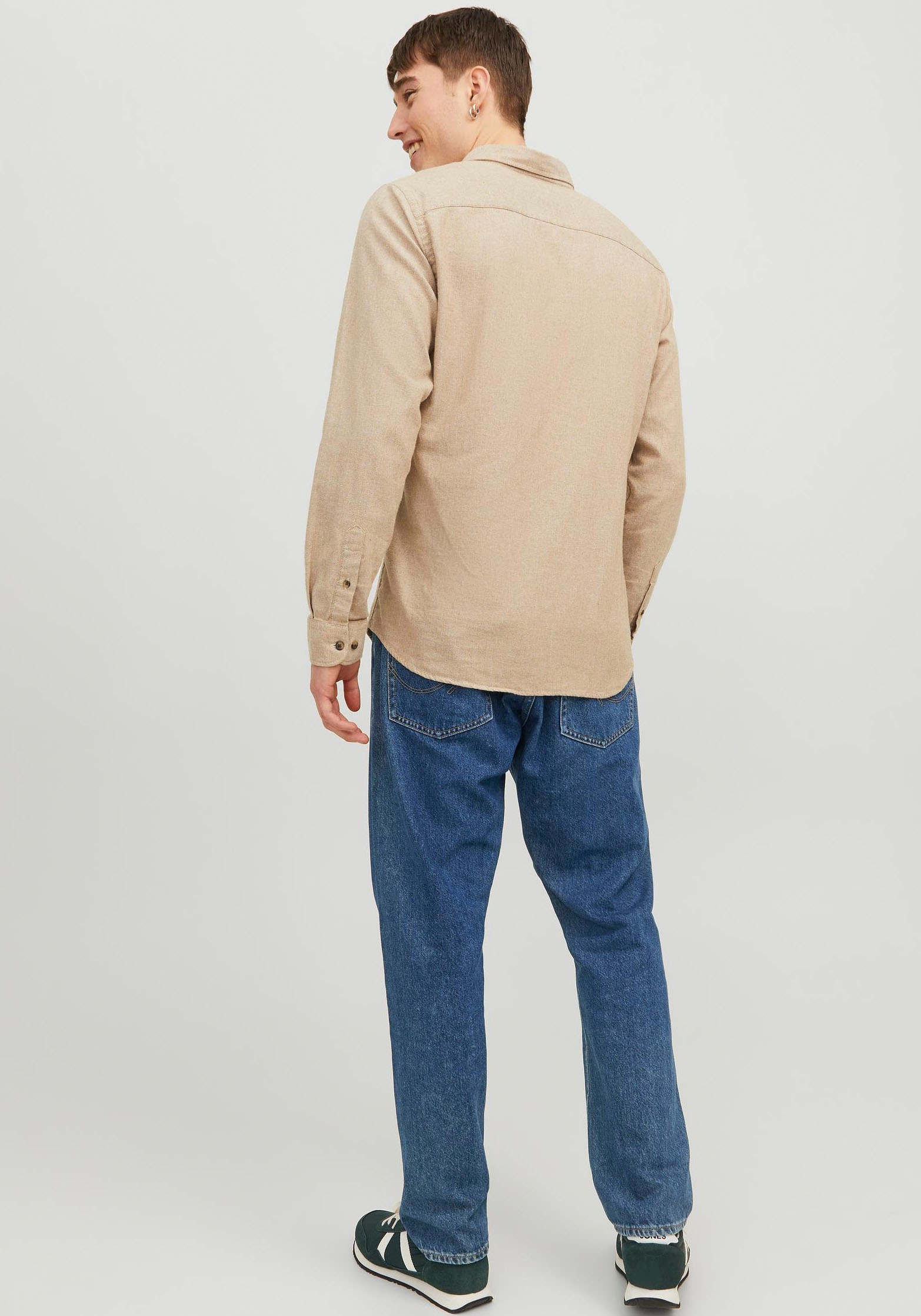 Jack & Jones Langarmhemd »JJECLASSIC MELANGE SHIRT LS SN«