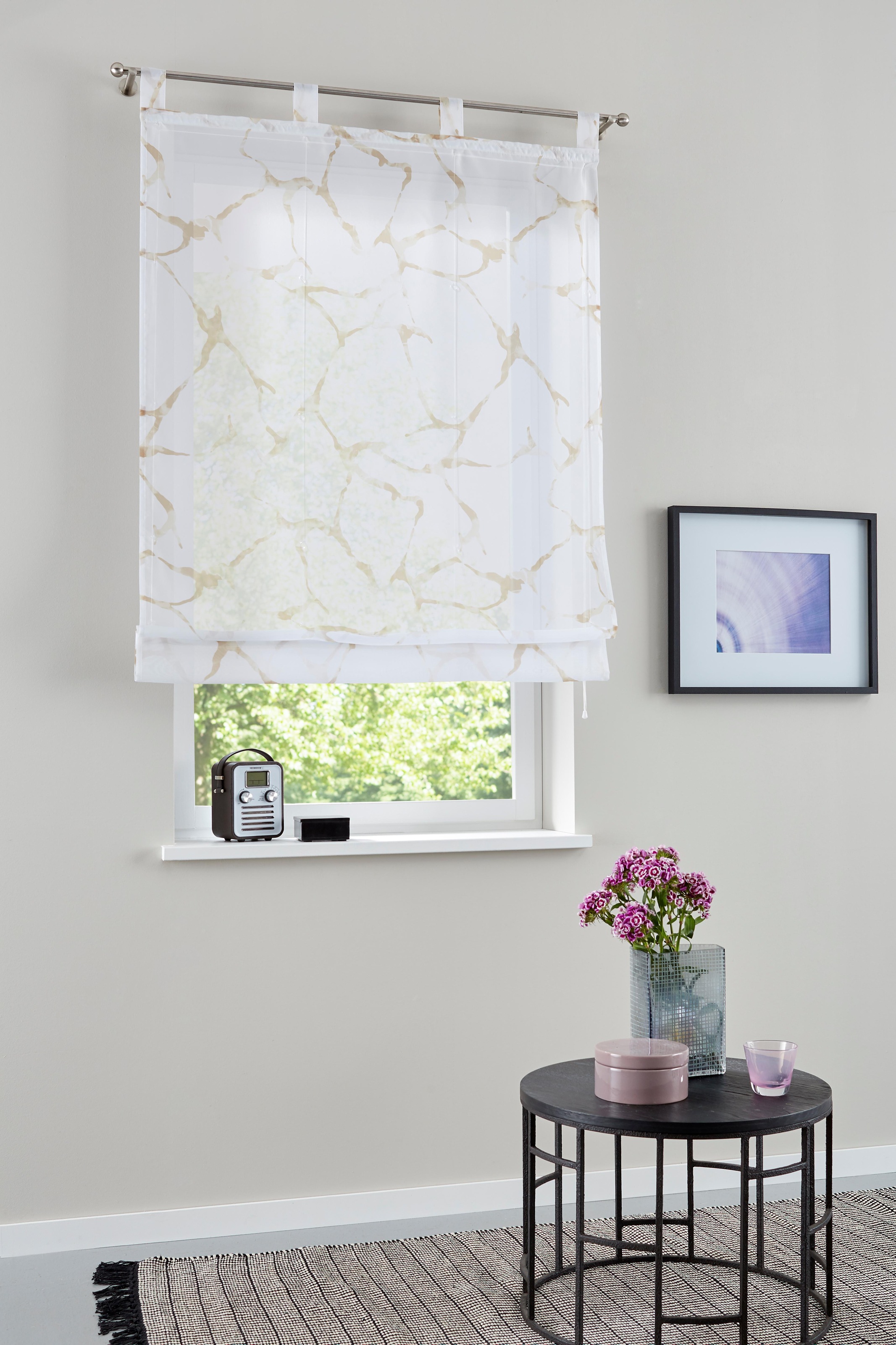 Image of my home Raffrollo »Fulda«, mit Schlaufen, Transparent, Voile, Polyester bei Ackermann Versand Schweiz