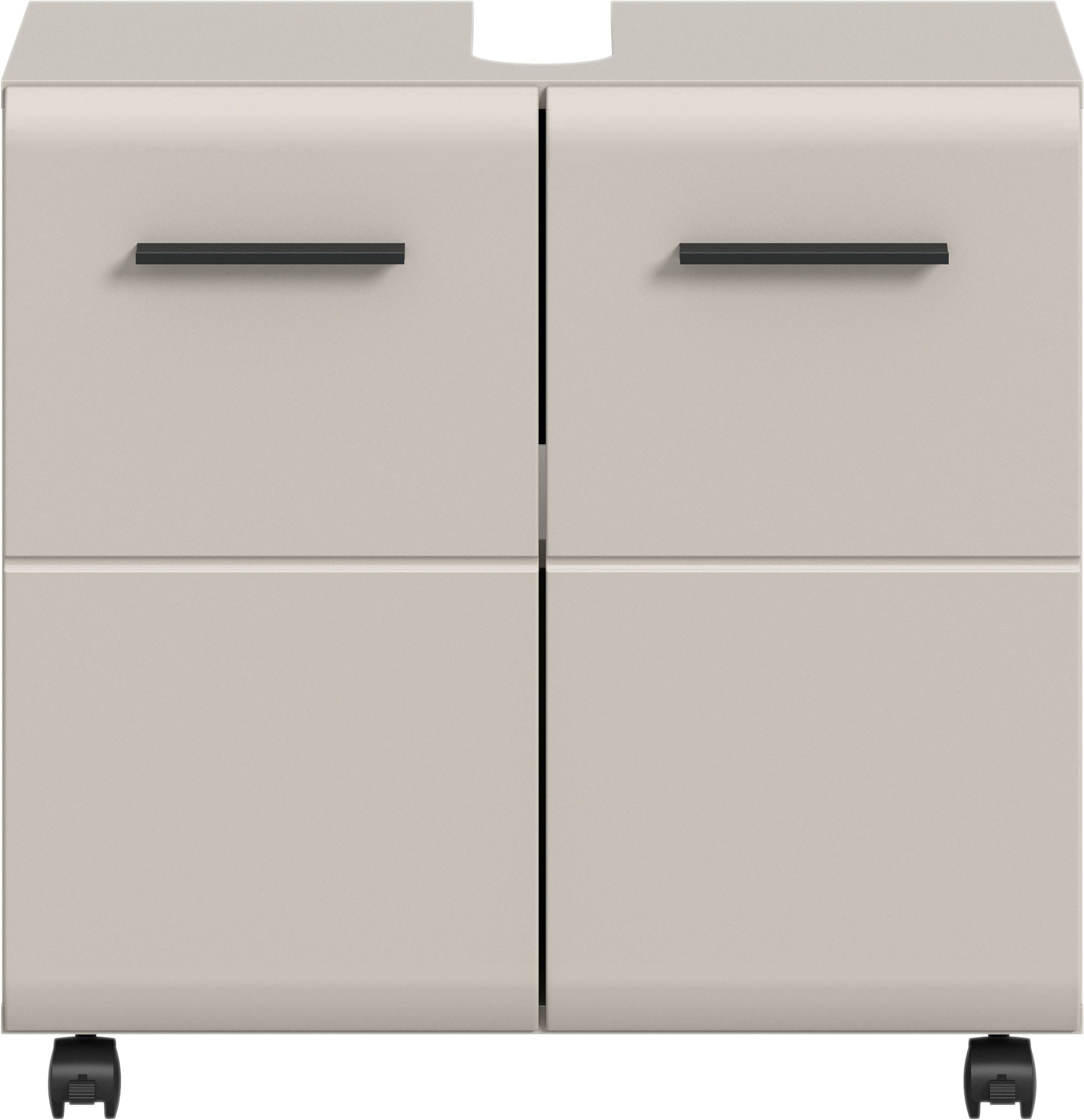welltime Armoire sous lavabo »FLORENZ, Waschbeckenunterschrank mit Rollen, hochwertige MDF-Front« 1 cuis tlg. Waschbeckenunterschrank, WBU, Unterschrank, Bad, Badezimmer