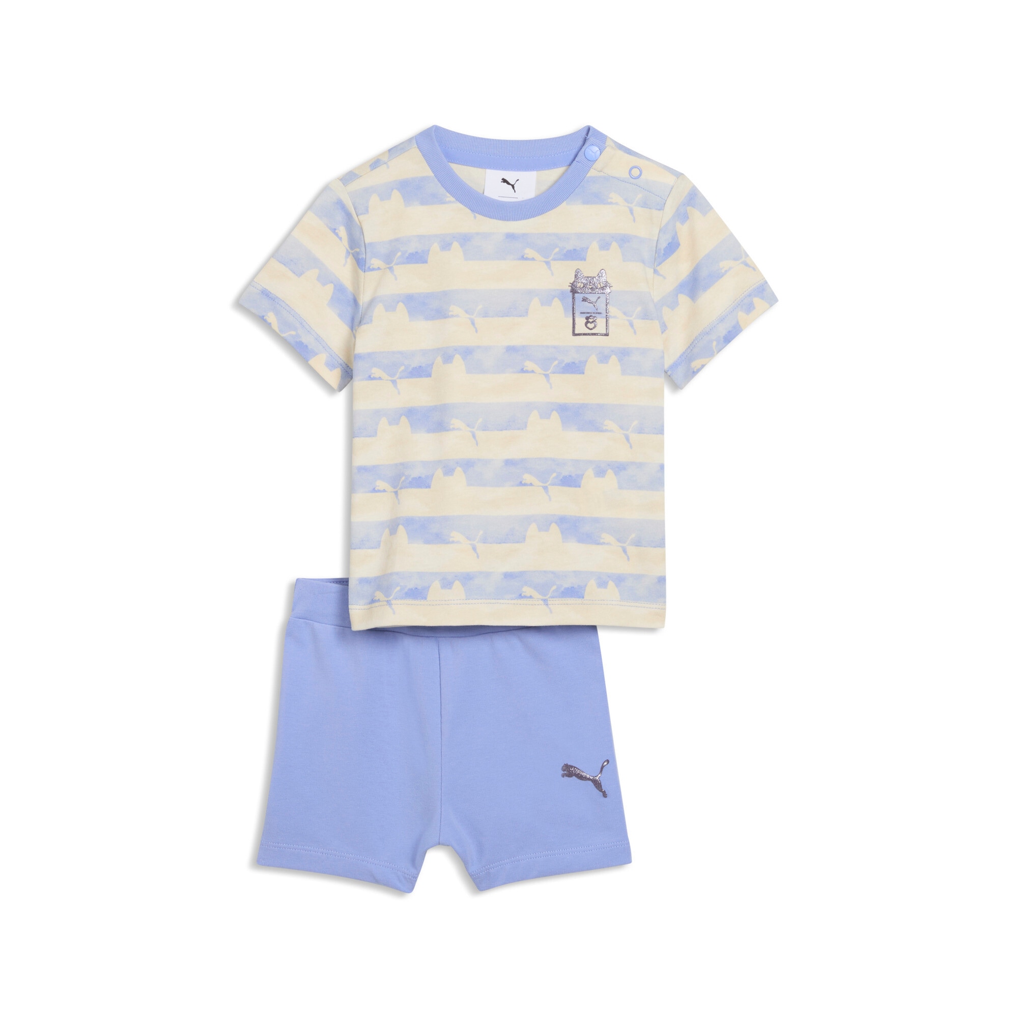 PUMA Trainingsanzug »X GABBY'S DOLLHOUSE MINICATS TEE AND SHORTS SET INF« 2 tlg. zweiteiliges Set, ohne Kapuze, Regular Fit