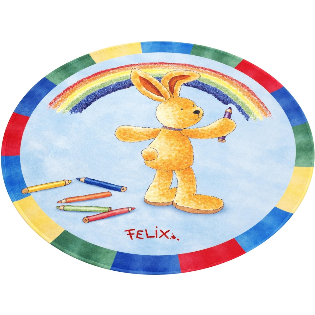 Felix der Hase Kinderteppich »FE-412 Regenbogen«, rund