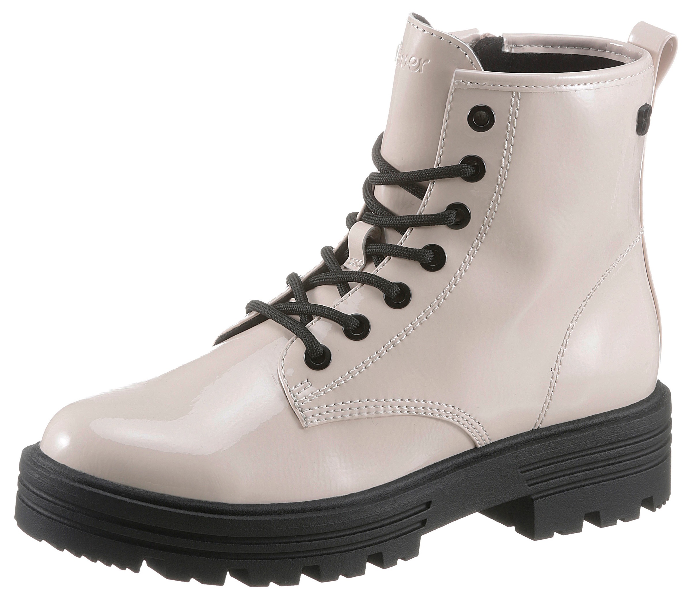 Image of s.Oliver Schnürstiefelette, mit Logoprägung an der Zunge bei Ackermann Versand Schweiz