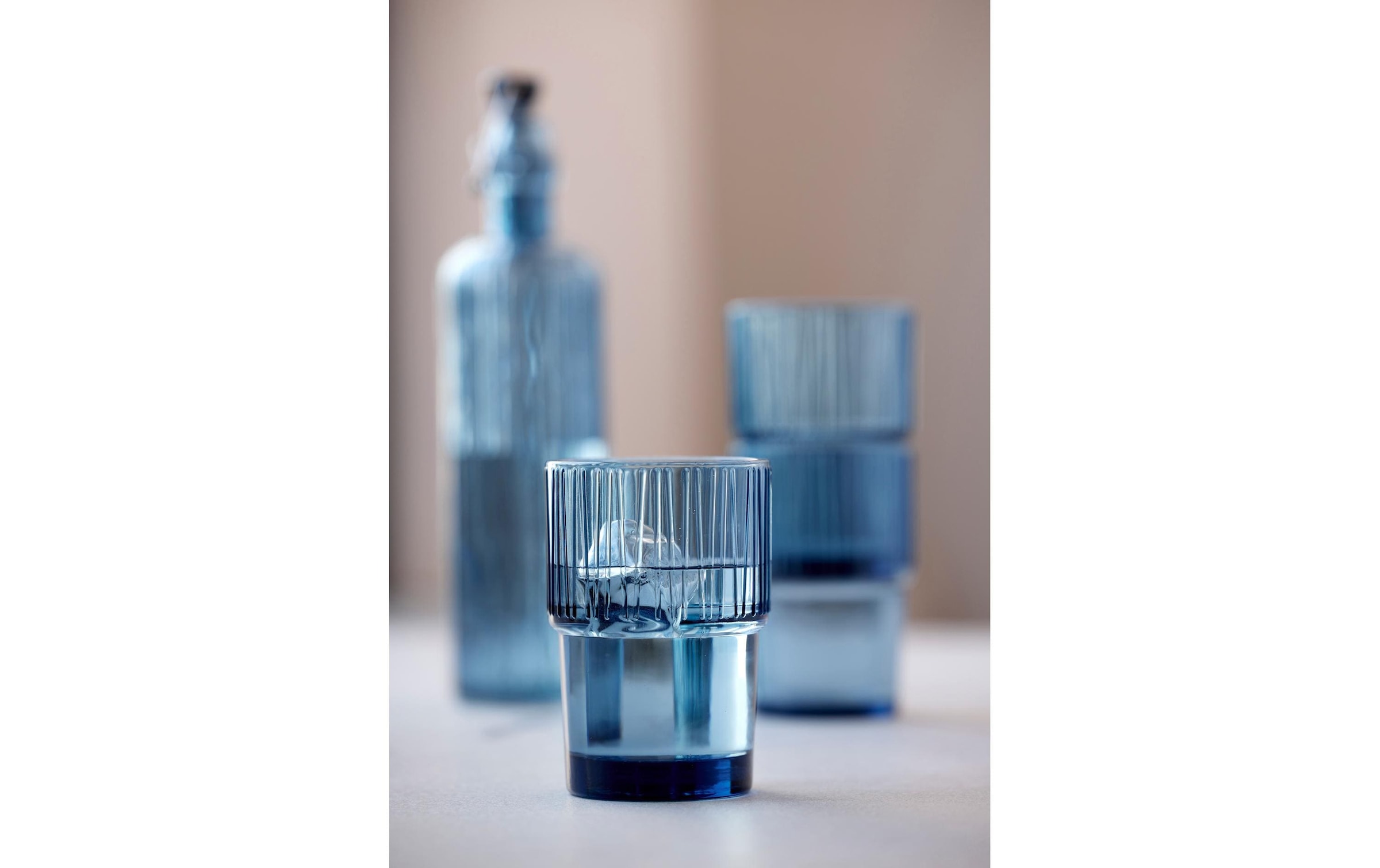 Bitz Verre à latte macchiato »Macchiato Becher Kusintha 380 ml, 4 Stück, Blau«