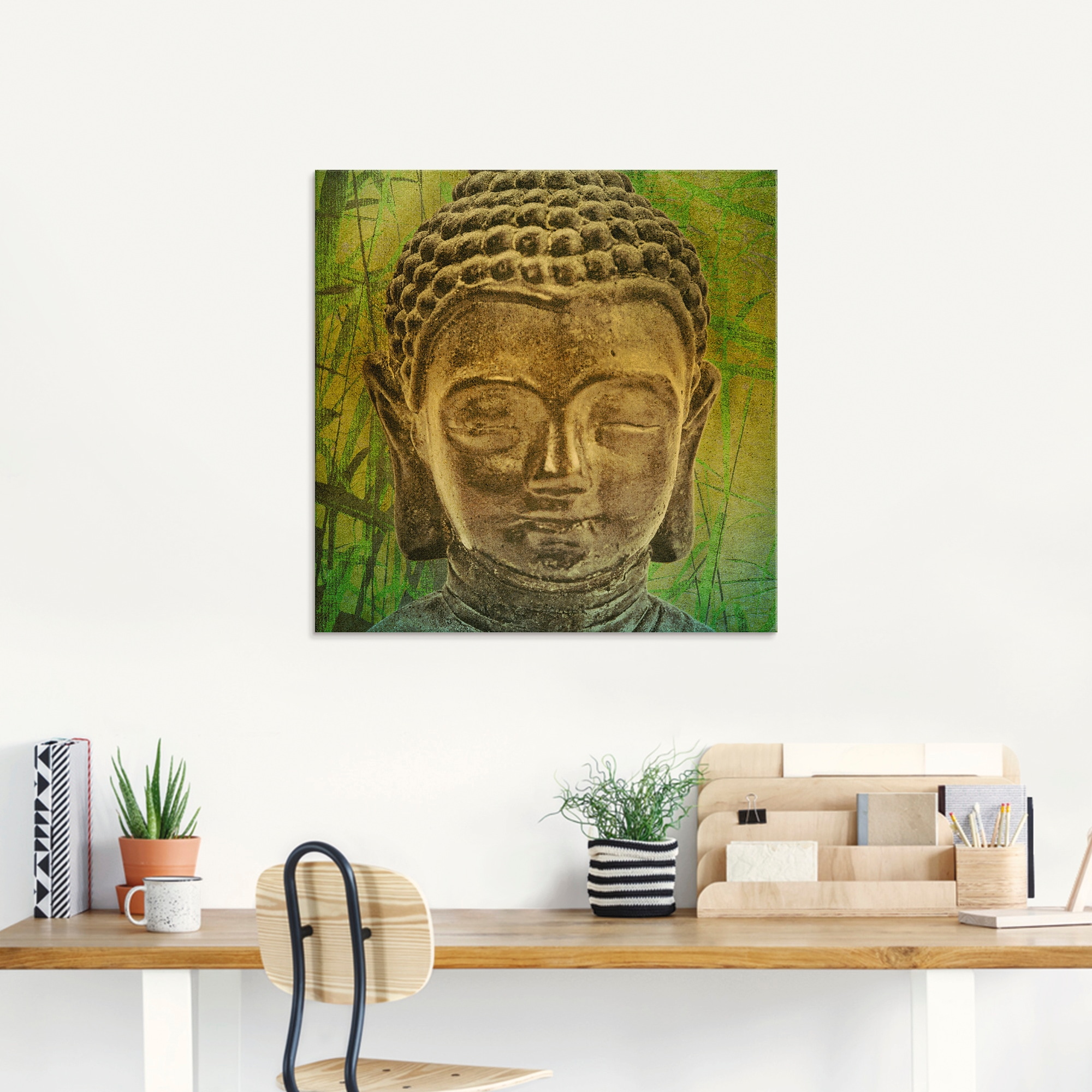 Artland Glasbild »Buddha II«, Religion, (1 St.), in verschiedenen Grössen