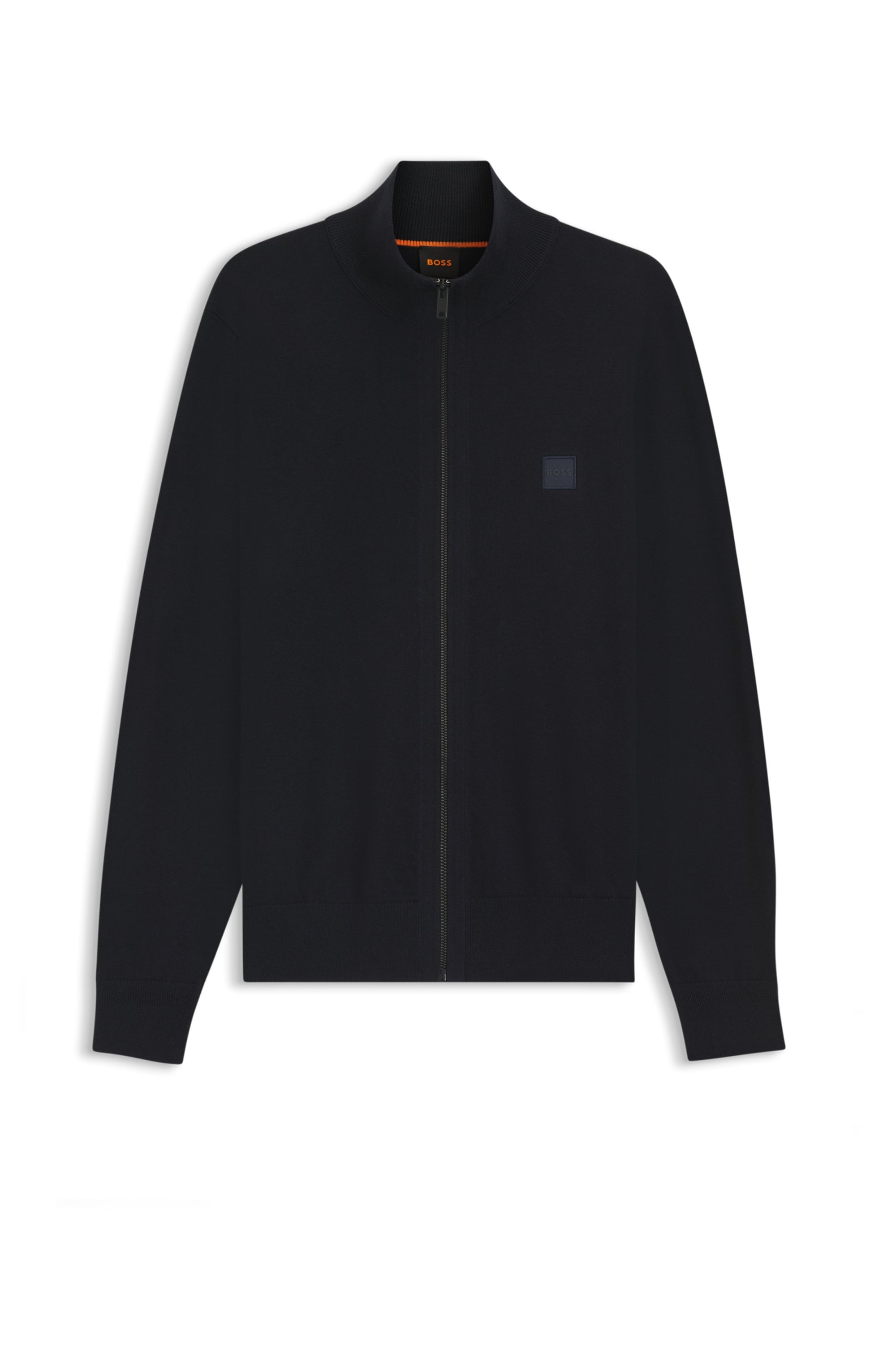 BOSS ORANGE Veste en tricot »Kanozip« mit Reissverschluss