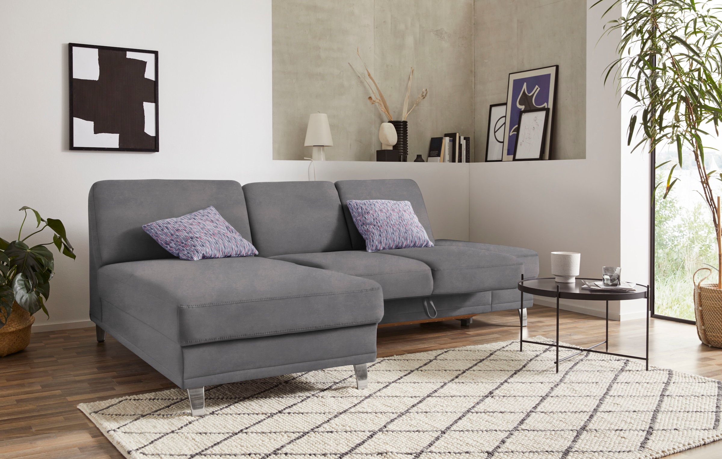 Image of sit&more Ecksofa "Clio L-Form" wahlweise mit Bettfunktion oder Vorziehsitz und Bettkasten, Federkern