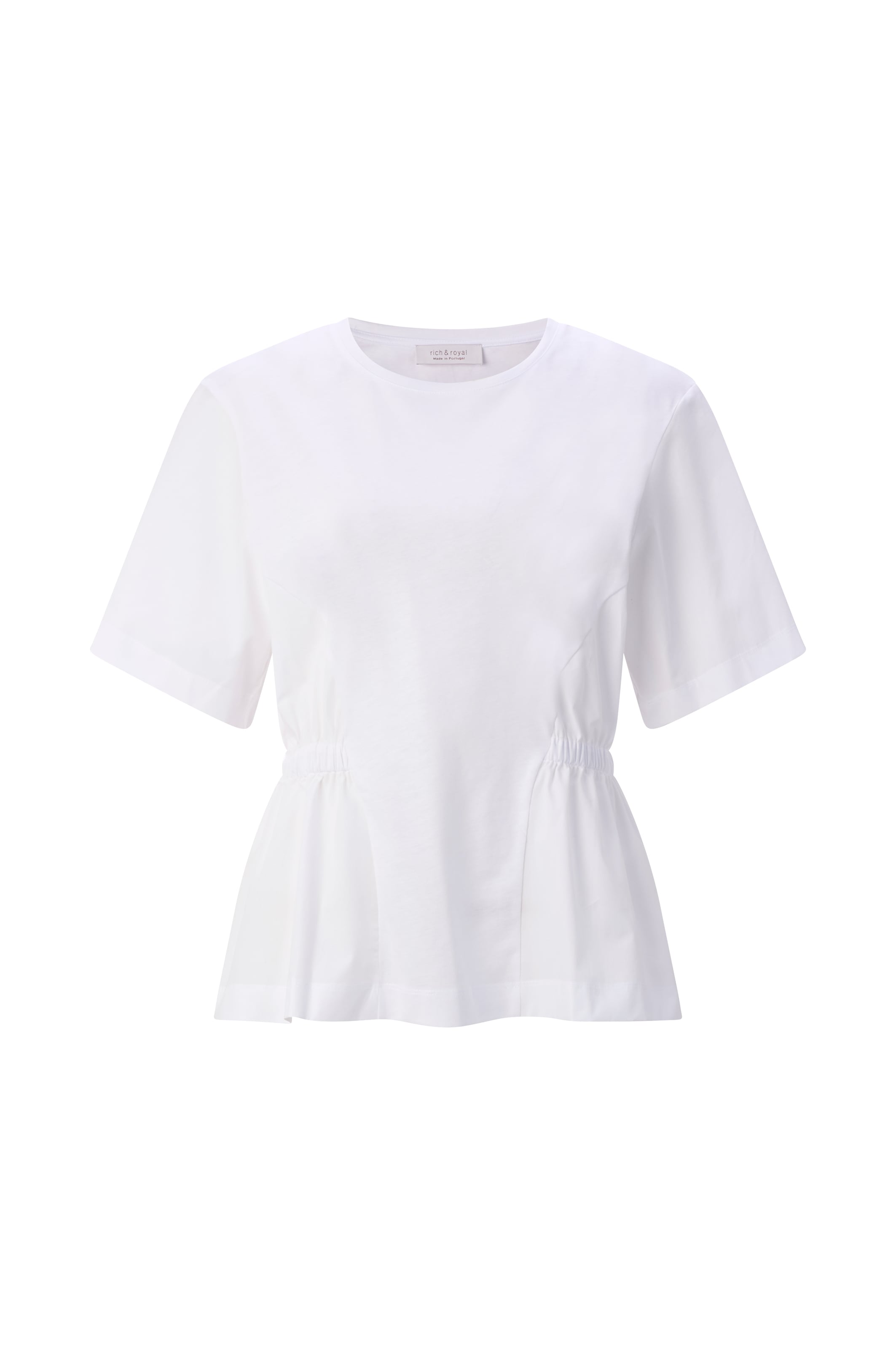 Image of RICHROYAL T-Shirt mit elastischen Raffungen an den Seiten