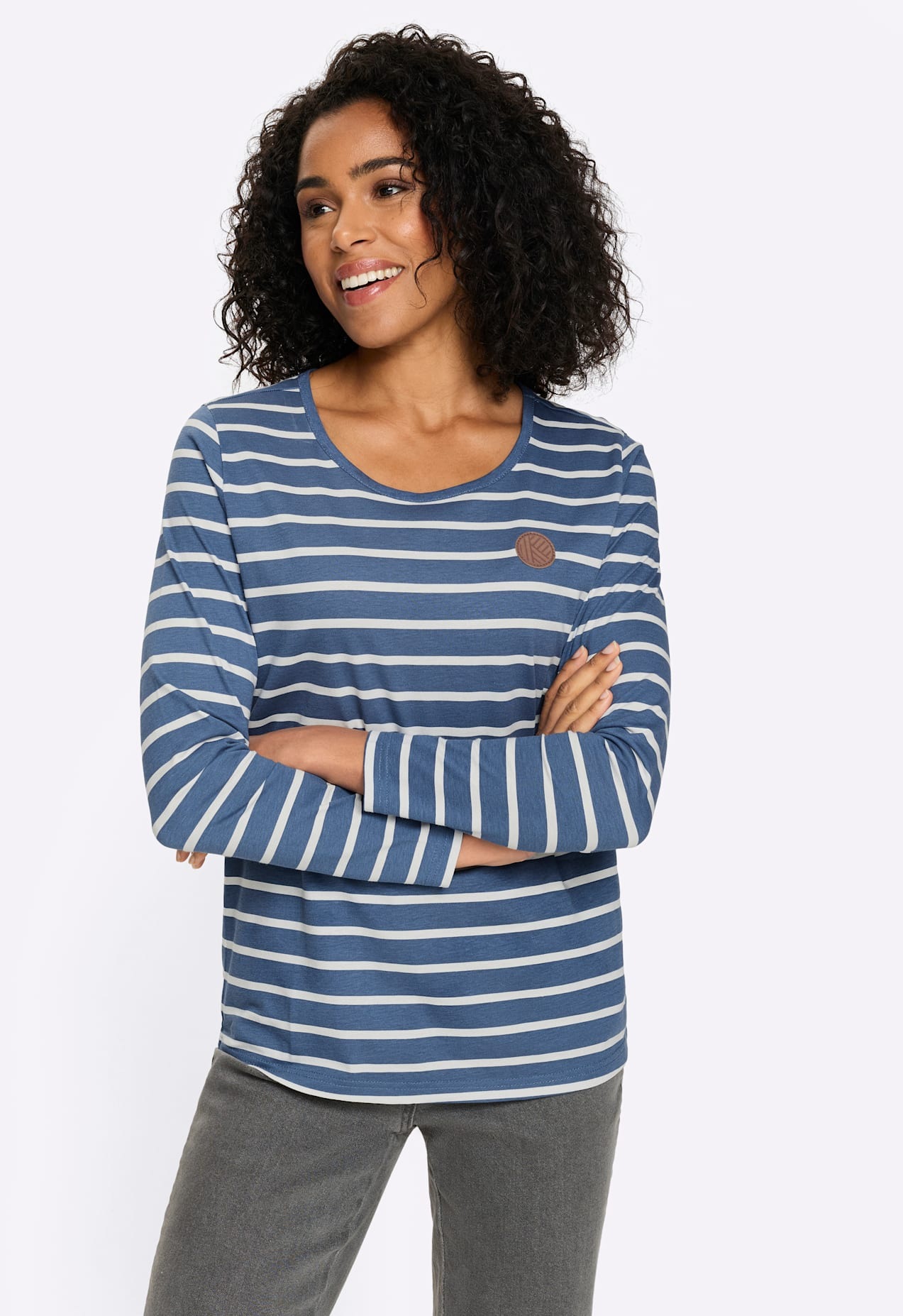 Image of Classic Basics Langarmshirt "Ringelshirt" 1