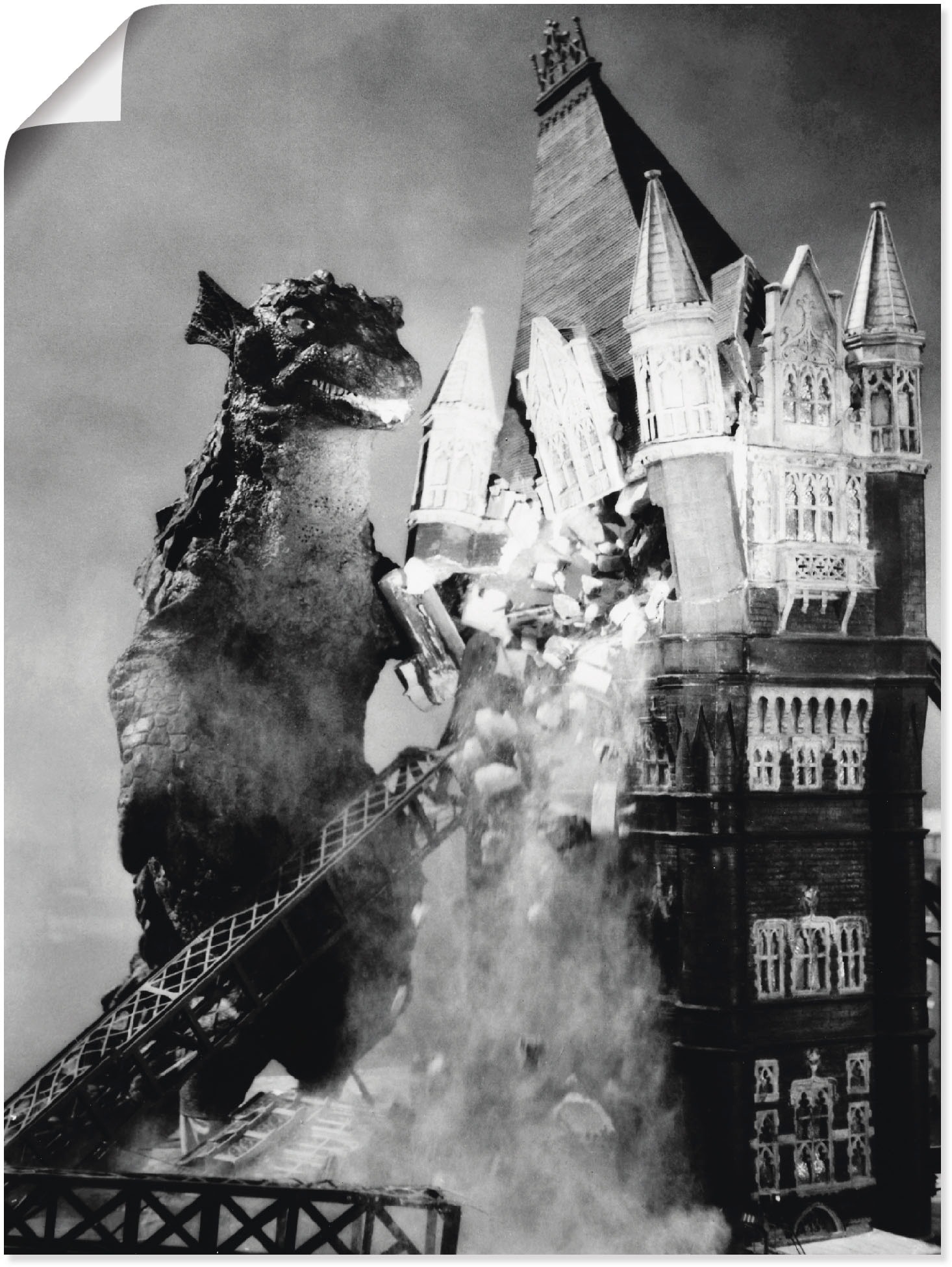 Image of Artland Wandbild »Godzilla I«, Stars, (1 St.), in vielen Grössen & Produktarten - Alubild / Outdoorbild für den Aussenbereich, Leinwandbild, Poster, Wandaufkleber / Wandtattoo auch für Badezimmer geeignet bei Ackermann Versand Schweiz