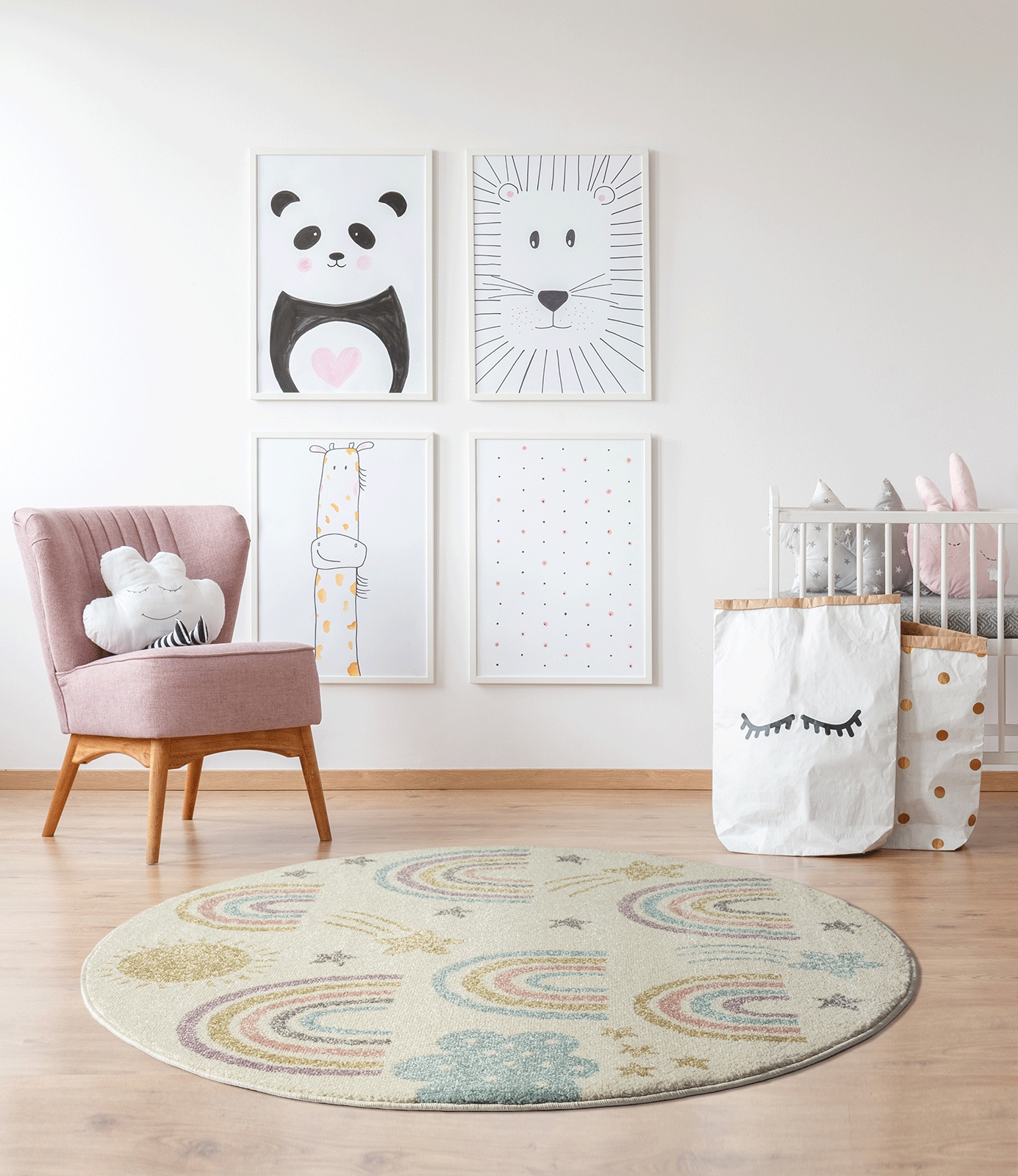 Image of the carpet Teppich "Beat Kids" rund 9 mm Höhe Kids Kinderzimmer Teppich strapazierfähig und pflegleicht