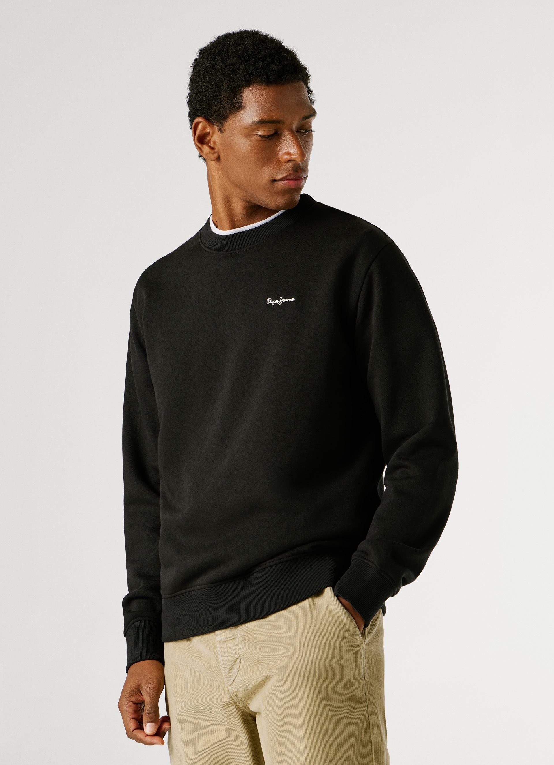 Image of Pepe Jeans Sweatshirt "GRIFFIN CREW", mit Rundhals, Rippbündchen