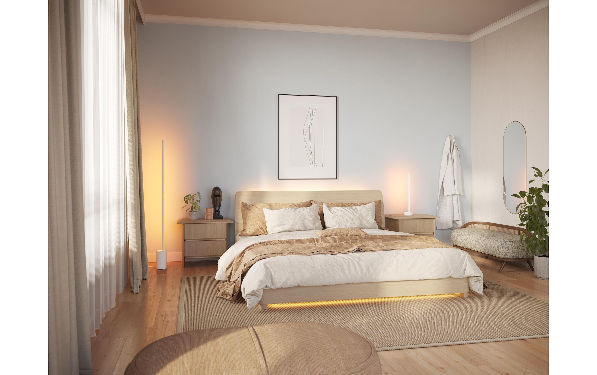 Philips Hue Lampadaire à LED »Gradient Signe inkl. DimmSwitch«