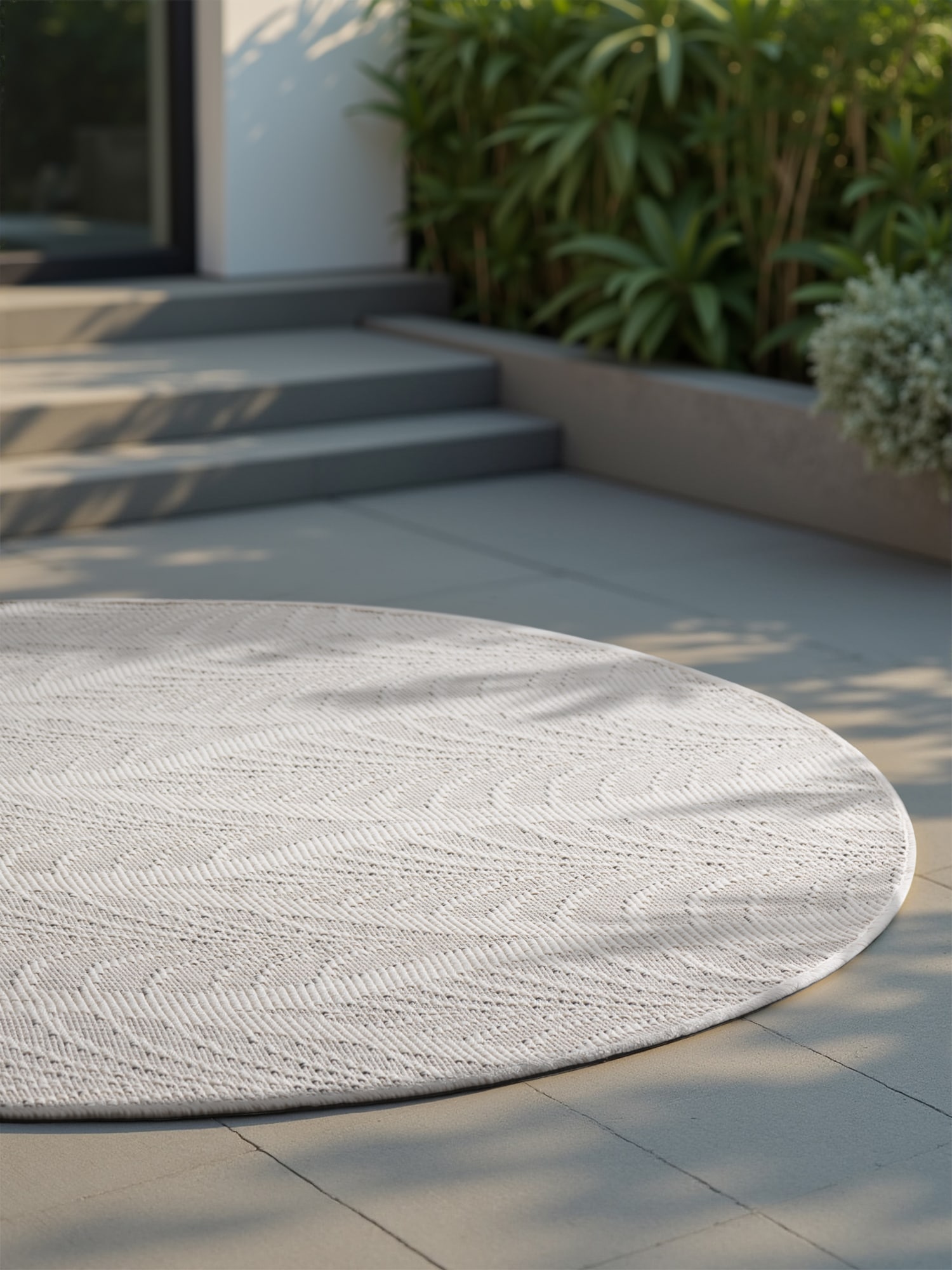 HANSE Home Outdoorteppich »Liora Wendeteppich« rund 5 mm Höhe In und Outdoor, Flachgewebe, wetterfest, pflegeleicht, robust