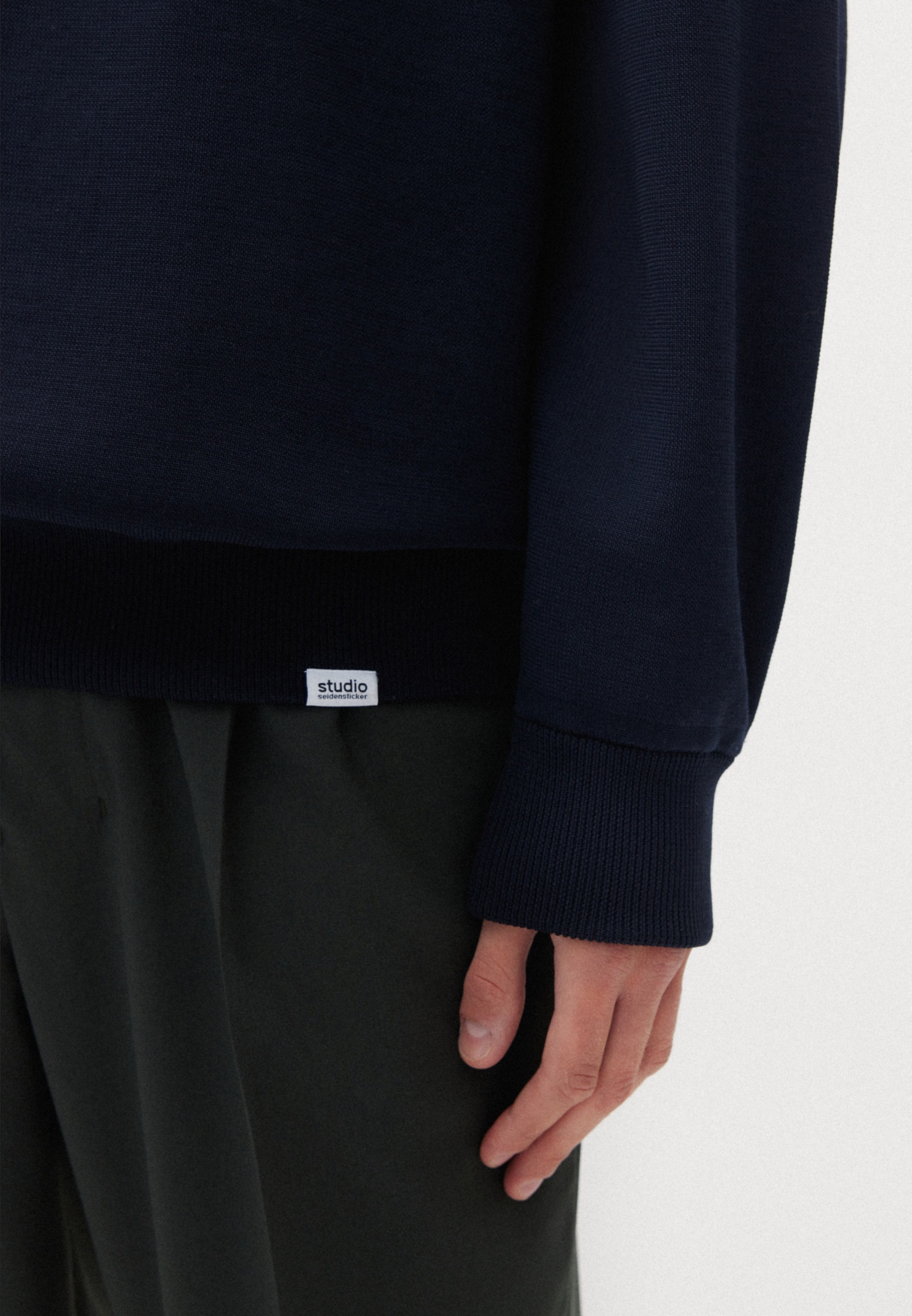 studio seidensticker Strickpullover »Studio«, Langarm Rundhals Uni
