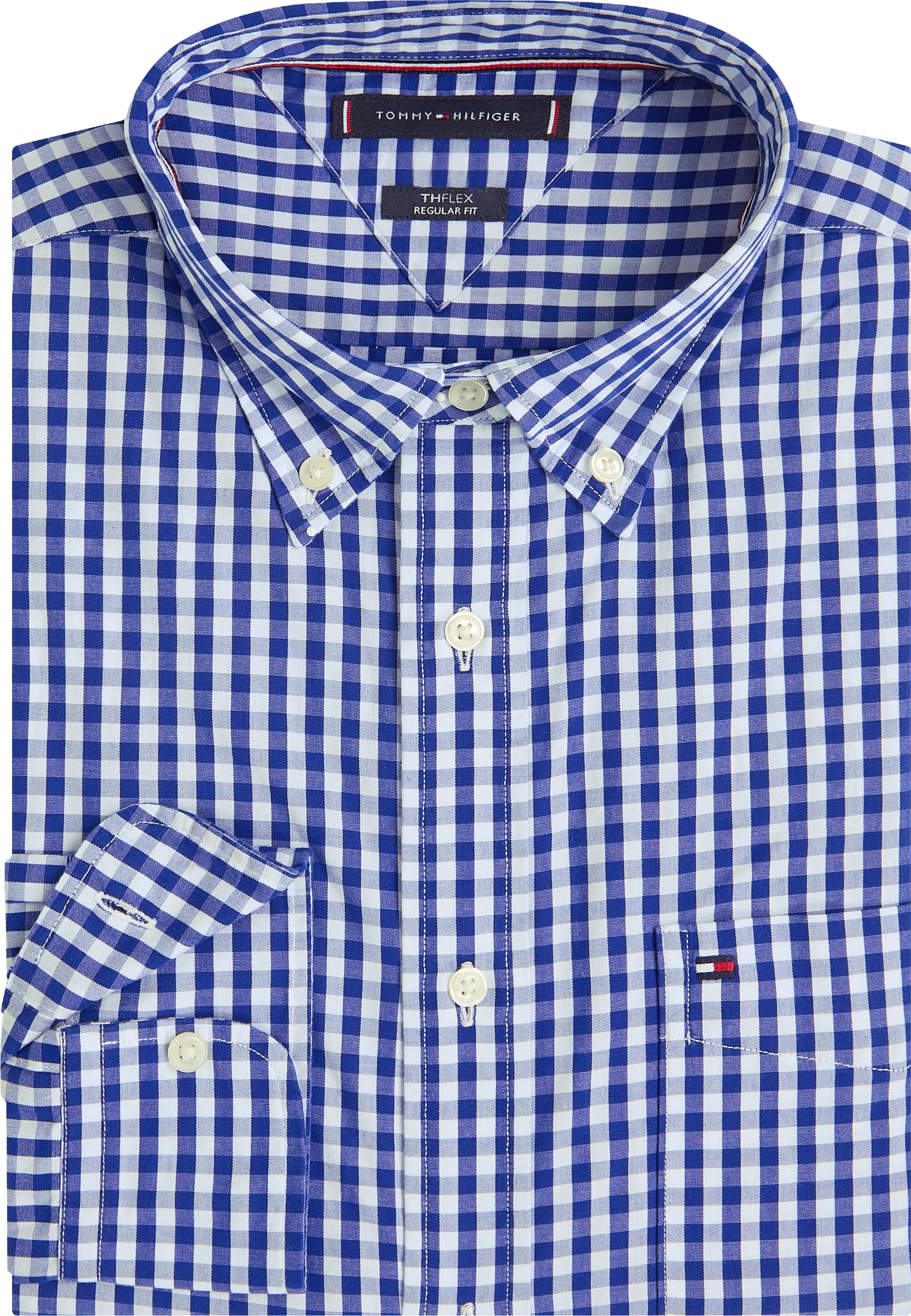 Tommy Hilfiger Langarmhemd »FLEX POPLIN GINGHAM SHIRT«