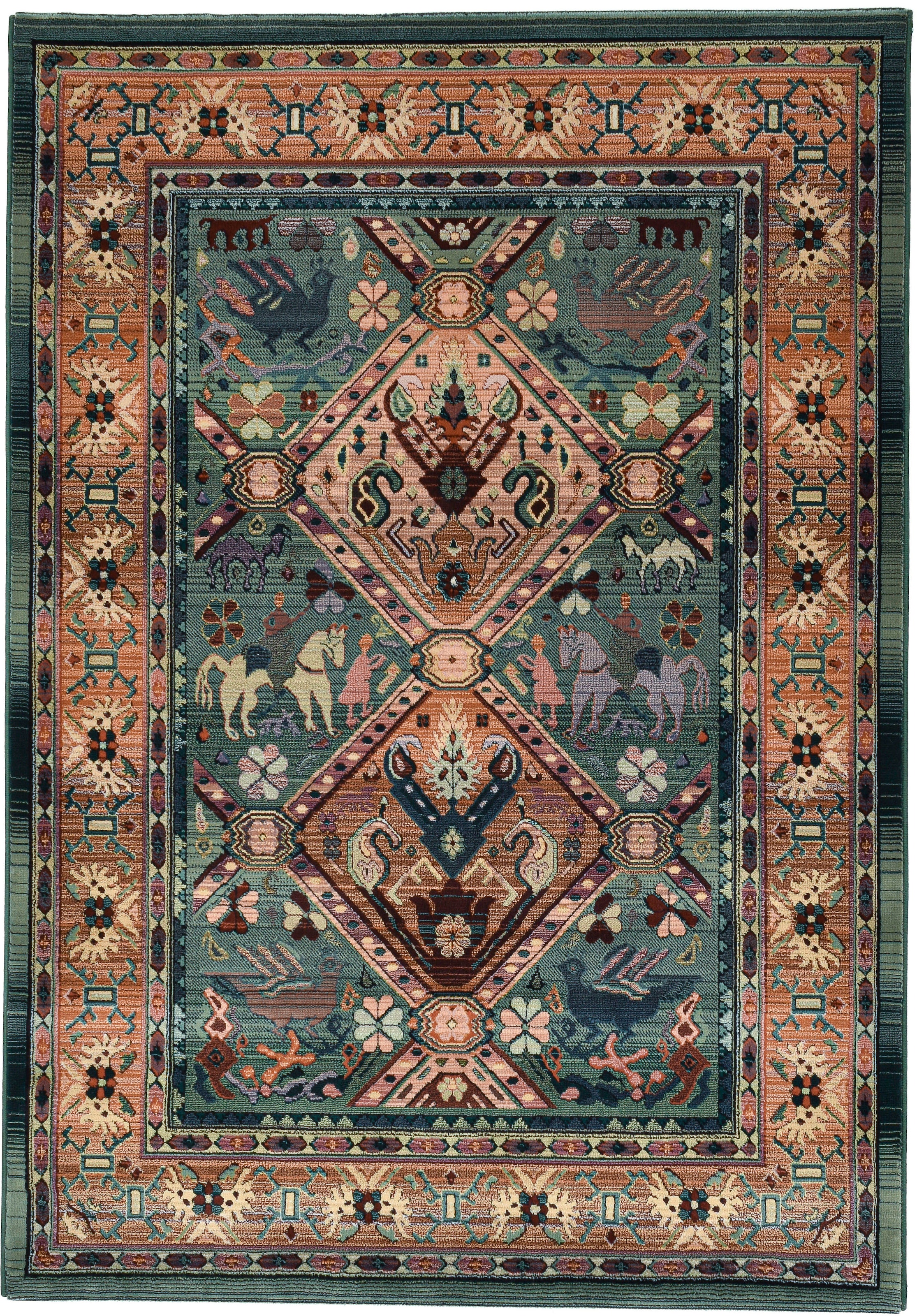 Image of THEKO Teppich "Gabiro 13" rechteckig 10 mm Höhe gewebt, Orient-Optik, ideal im Wohnzimmer & Schlafzimmer