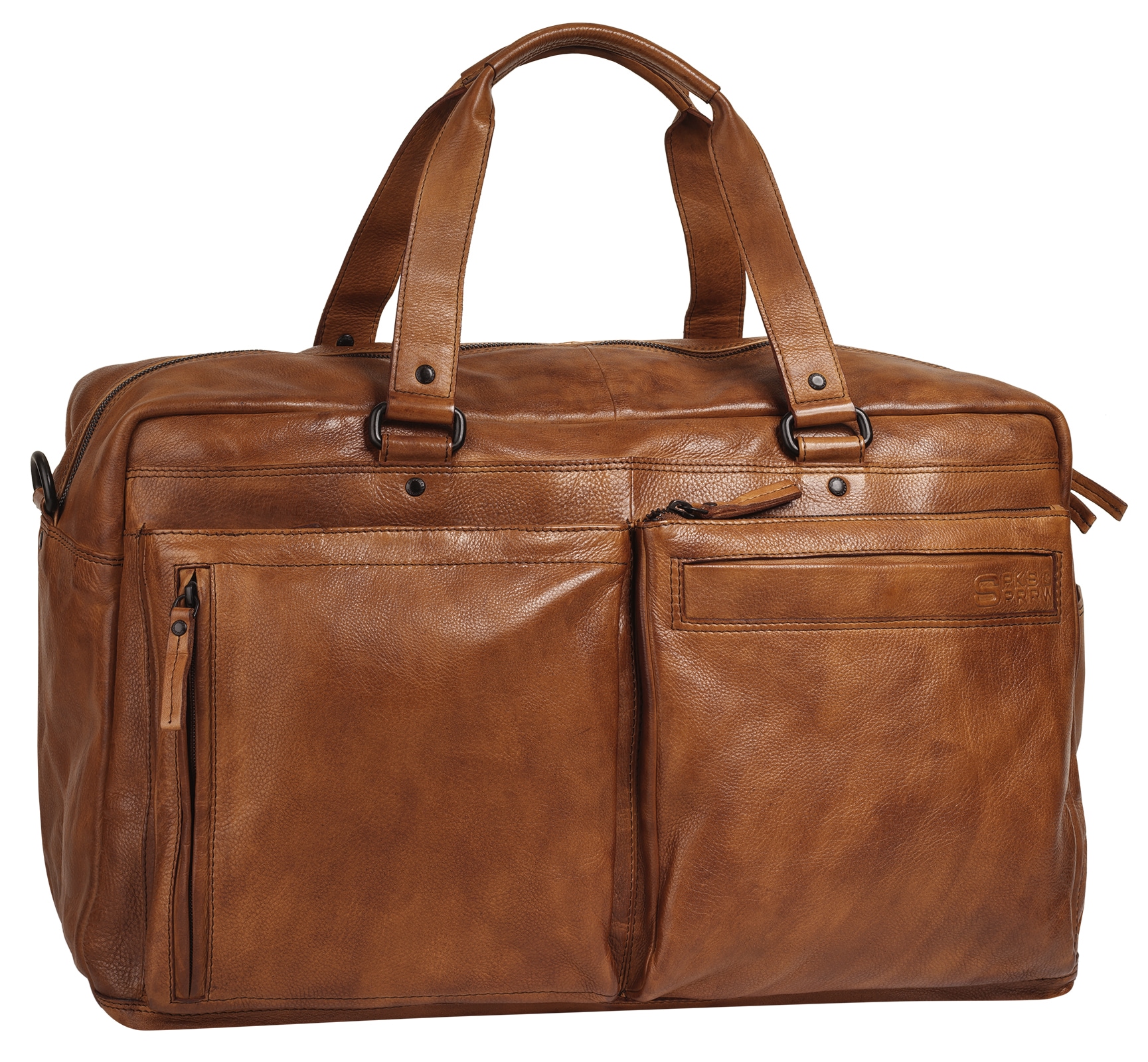 Spikes & Sparrow Sac de voyage »SPIKES & SPARROW Herren, Damen echt Leder« cuir véritable