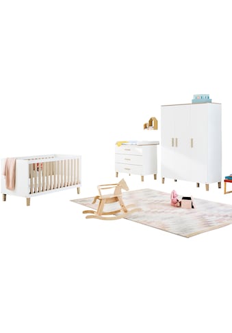 Babyzimmer-Komplettset »Lumi«, (Set, 3 St., Gitterbett, Kleiderschrank,...