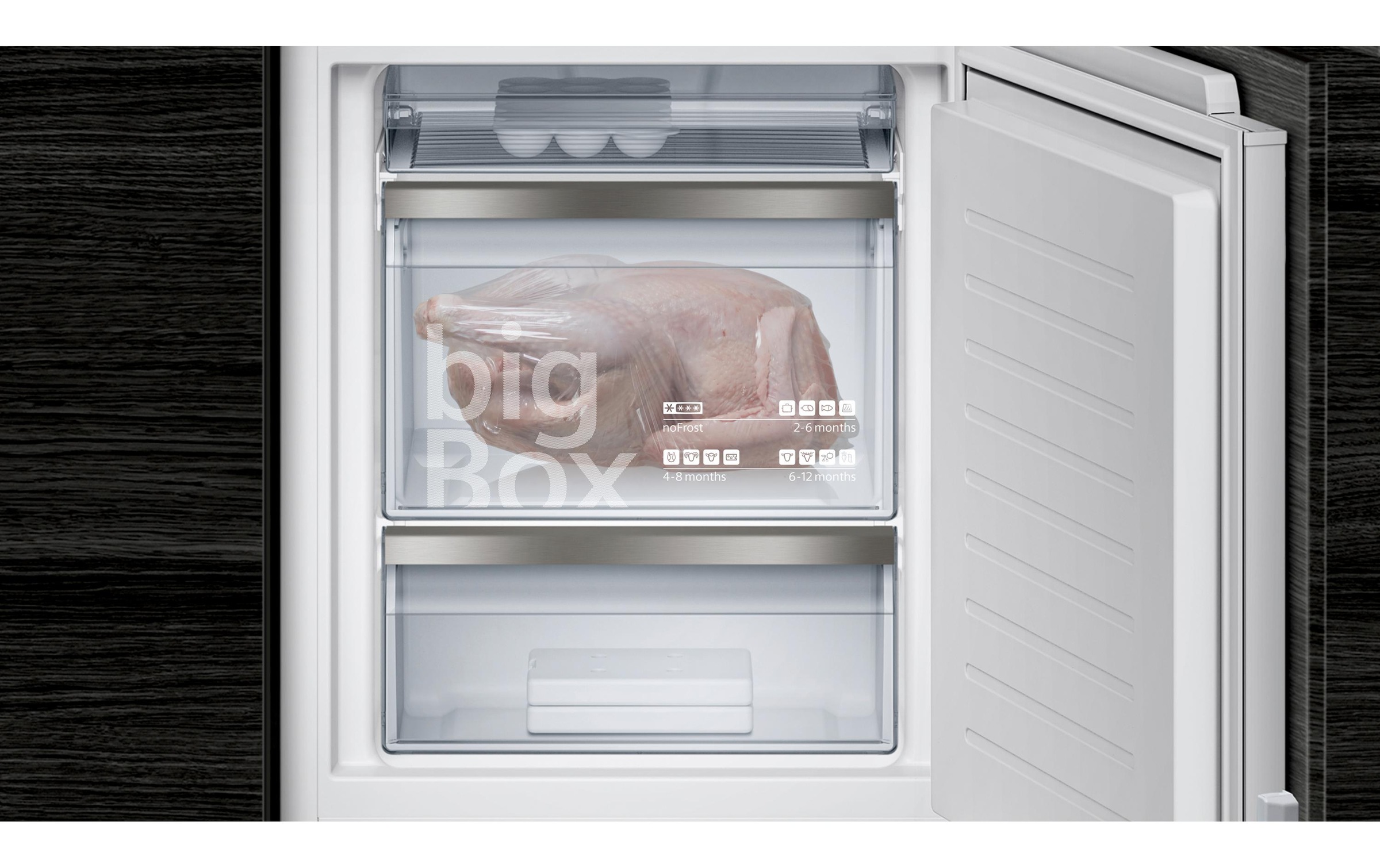 SIEMENS Combiné réfrigérateur/congélateur »KI86FPDE0H« 177,2 cm hoch 55,8 cm breit Einbau-Kühl-Gefrier-Kombination mit Gefrierbereich unten