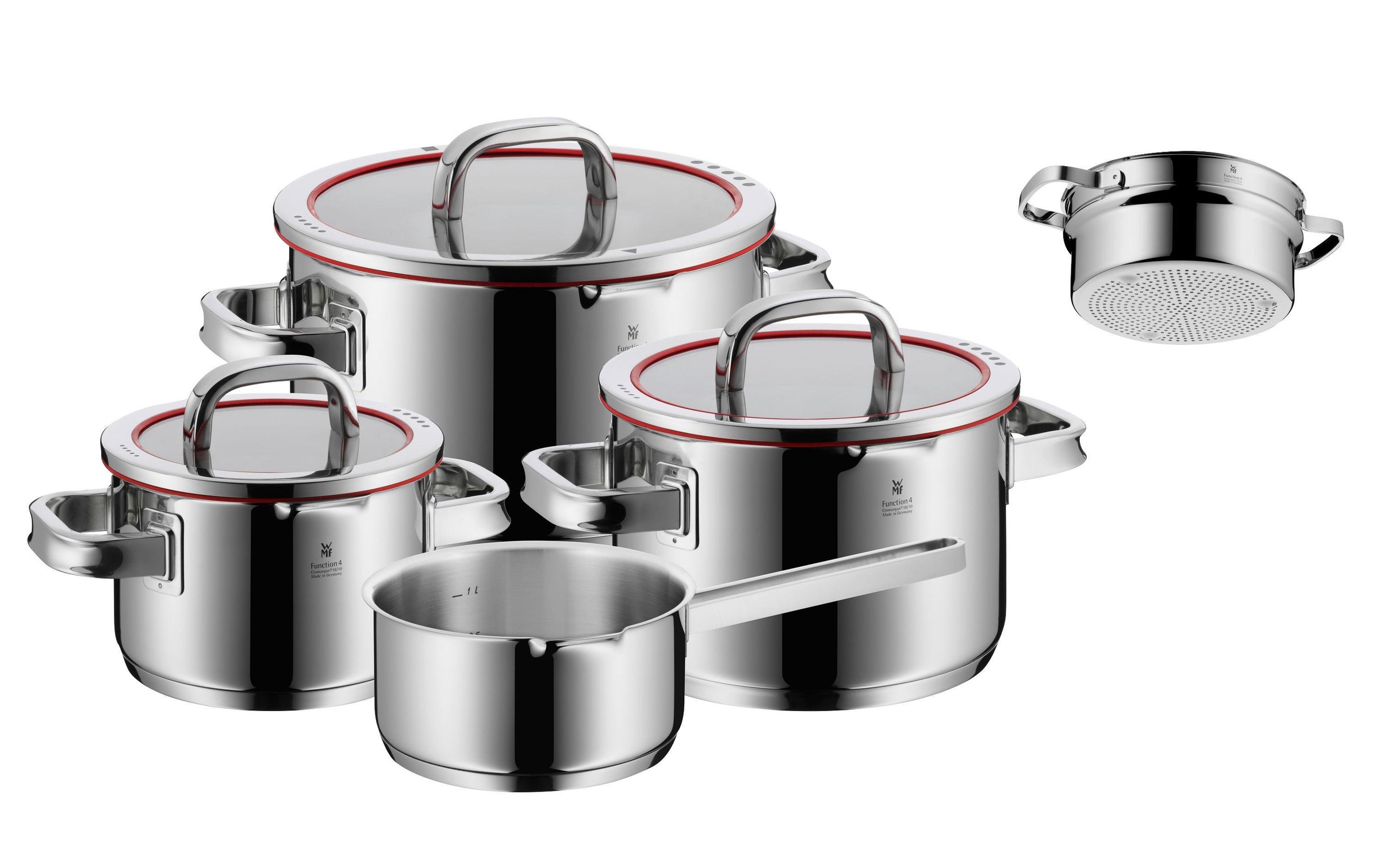 Image of WMF Kochtopf »Function 4 4-teilig«, Edelstahl-Glas bei Ackermann Versand Schweiz