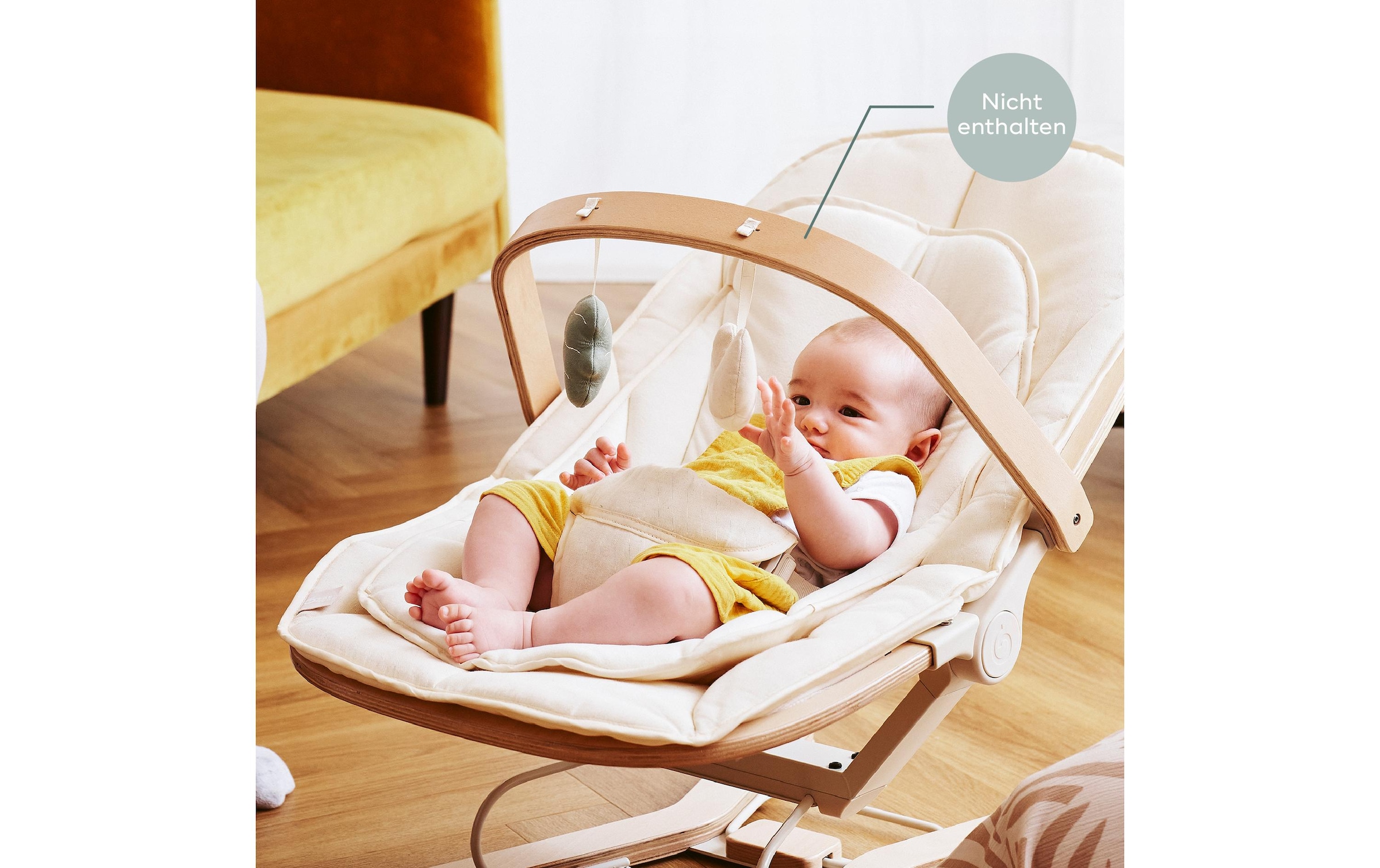 BABYMOOV Transat pour bébé »Swoon Flow« Mitwachsende Babywippe bis 18 kg