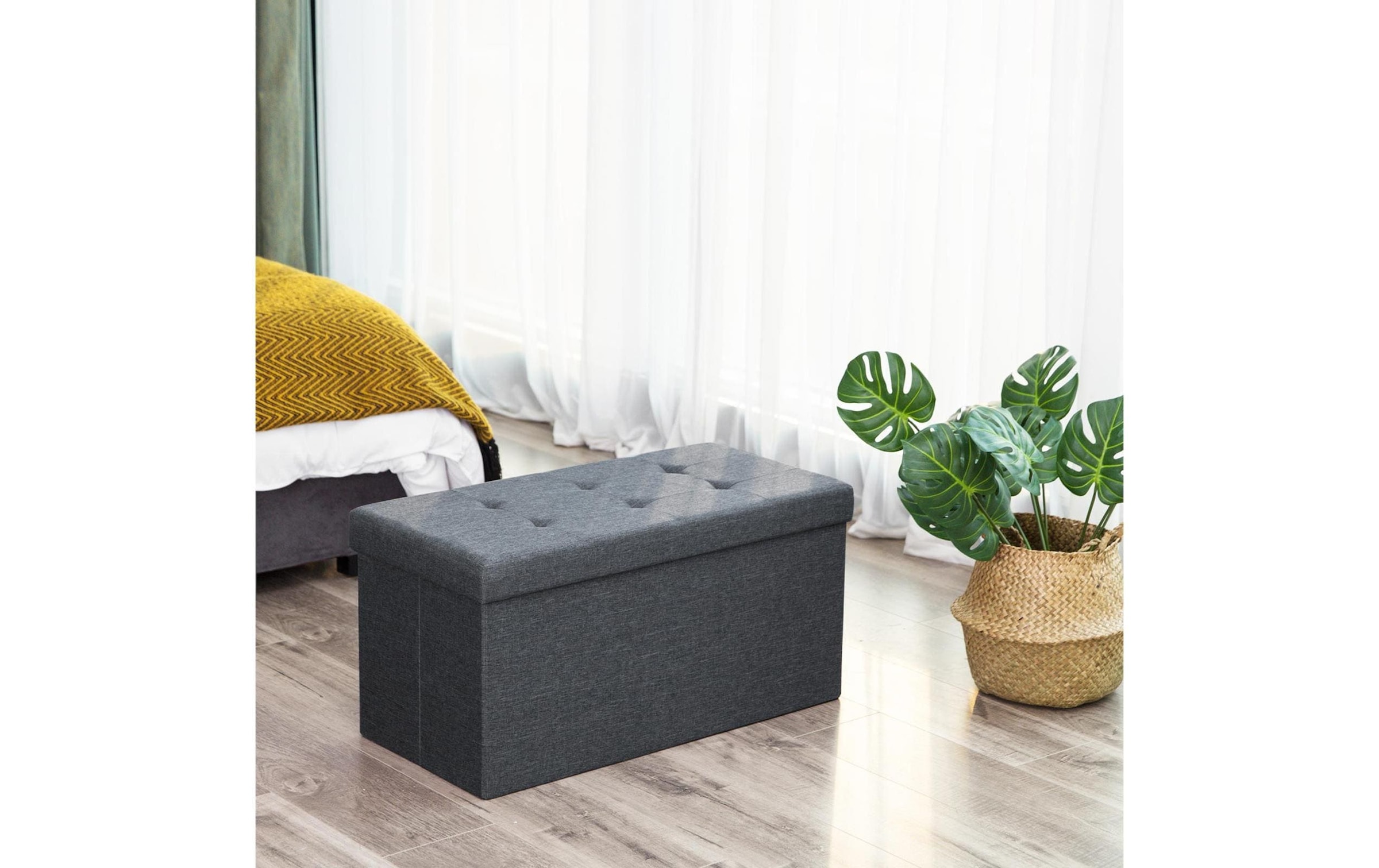 SONGMICS Sitztruhe »Ottomane mit Stauraum 76 x 38 cm«