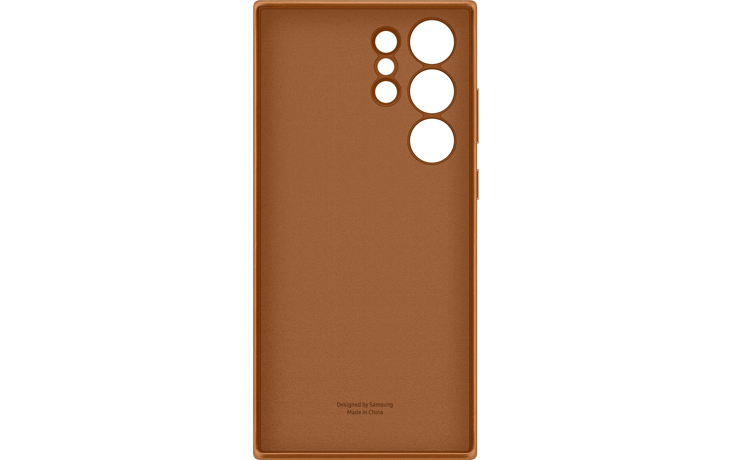 Handyhülle »Leather Cover Camel«, Samsung Galaxy S23 Ultra