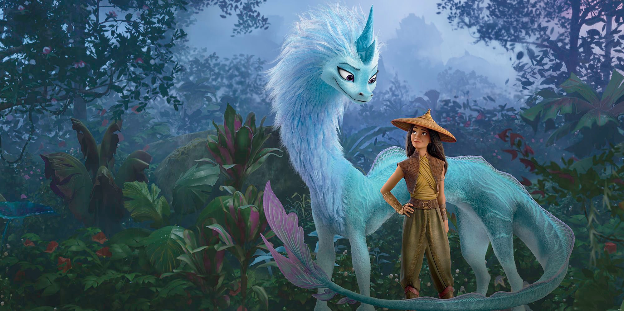Image of Komar Vliestapete "Digitaldruck Vlies - Raya Jungle - Grösse 500 x 250 cm" bedruckt glatt Kinderzimmer