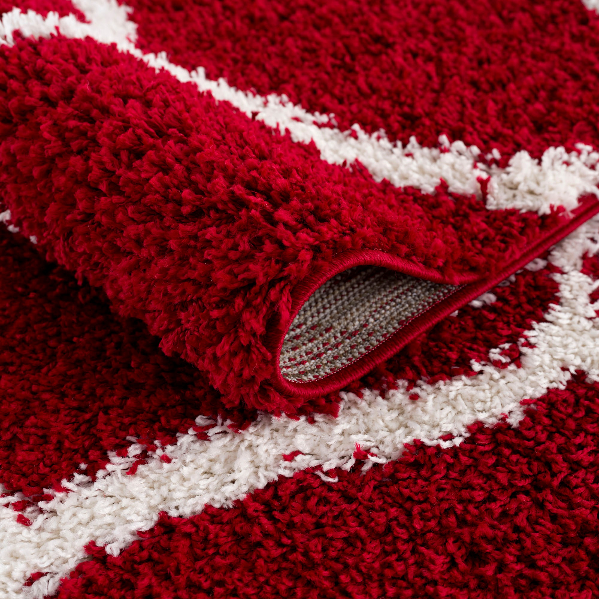 Sanat Hochflor-Teppich »Madrid« rund 30 mm Höhe Wohnzimmer, Langflor, Shaggy Teppich