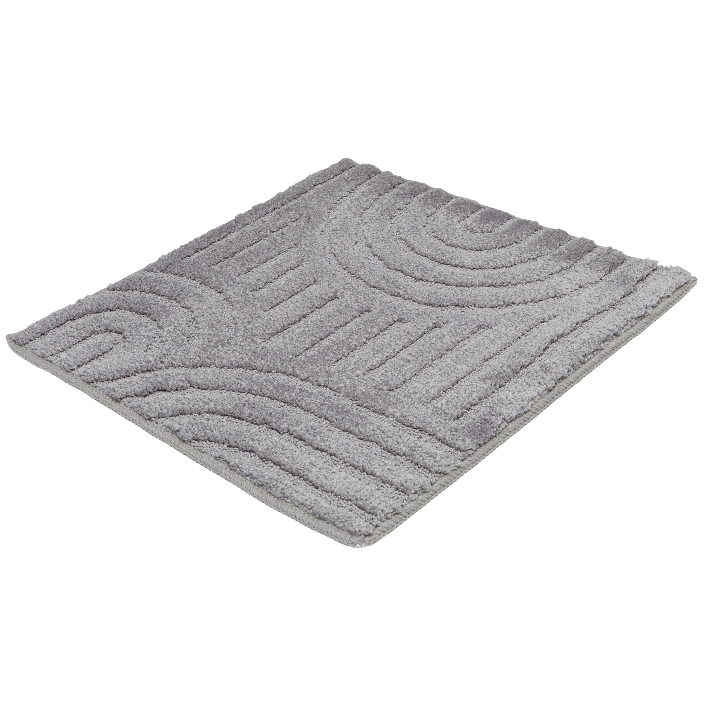 GOODproduct Badematte »Zen, Badvorleger, Badezimmer Teppich, Duschvorleger« Höhe 10 mm rutschhemmend beschichtet fussbodenheizungsgeeignet | schnell trocknend Uni Farben, Hoch-Tief-Effekt, modernes Muster, Zen