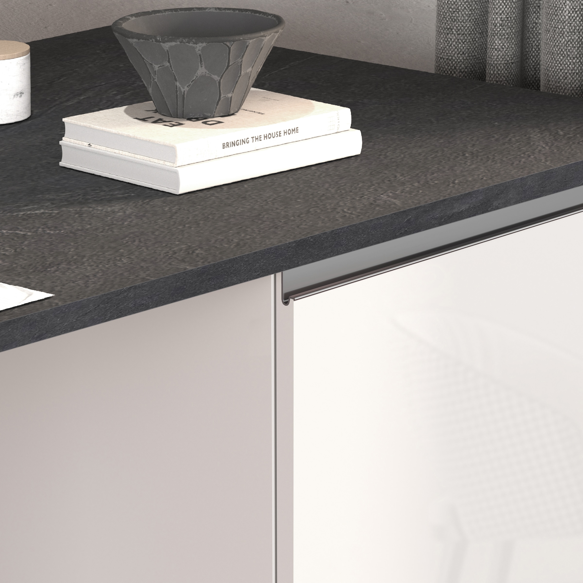 KOCHSTATION Ilot de cuisine »KS-Sole, Kochinsel, Küchenarbeitsblock, Arbeitsinsel, Made in Italy« Breite 167,5 cm, 2 Apothekerauszüge, 2 Essplätze, 1 offenes Regal