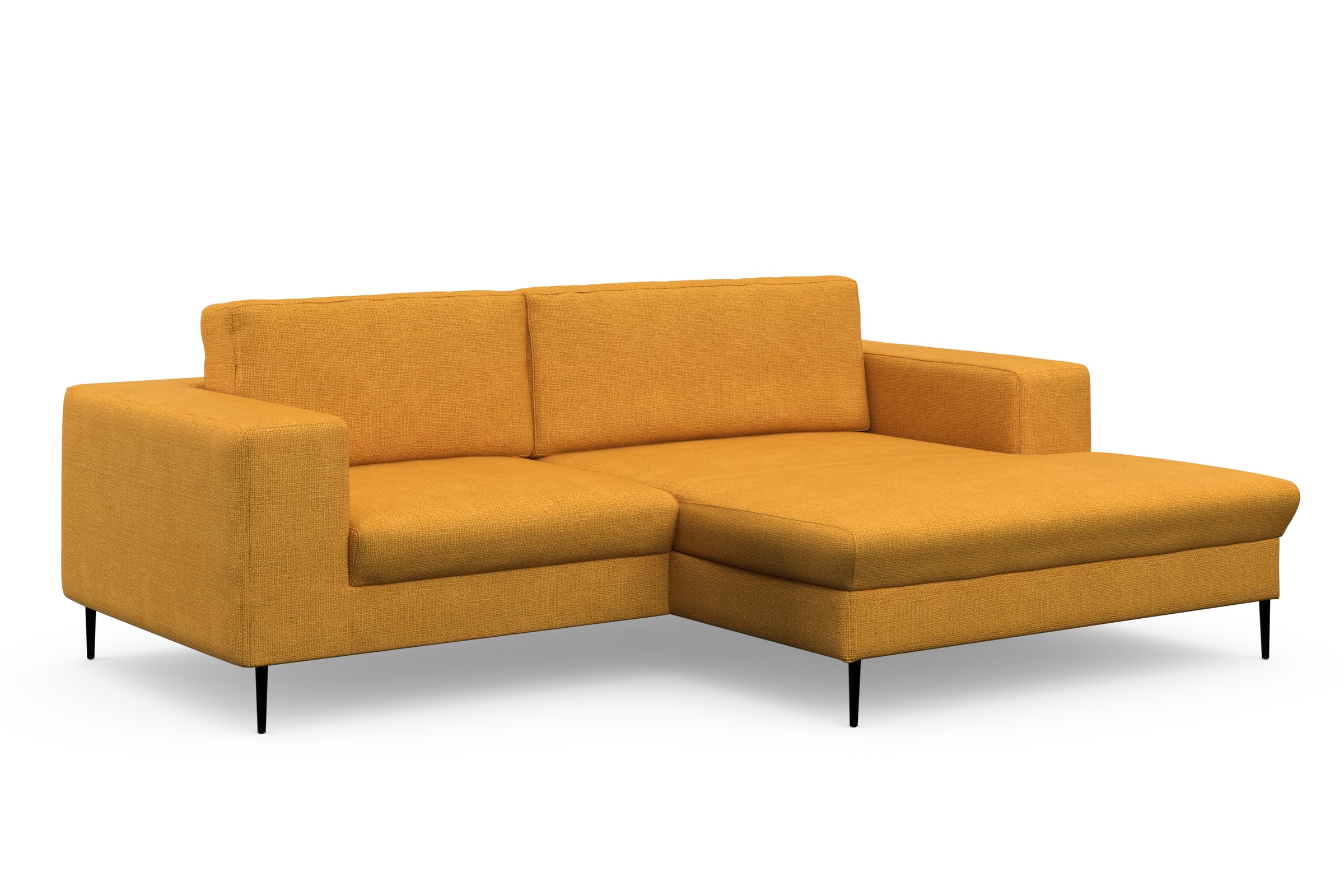 DOMO collection Ecksofa »Modica kompakt und elegant, Breite 244, L-Form«, moderne Optik mit extrabreiter Recamiere, auch in Cord