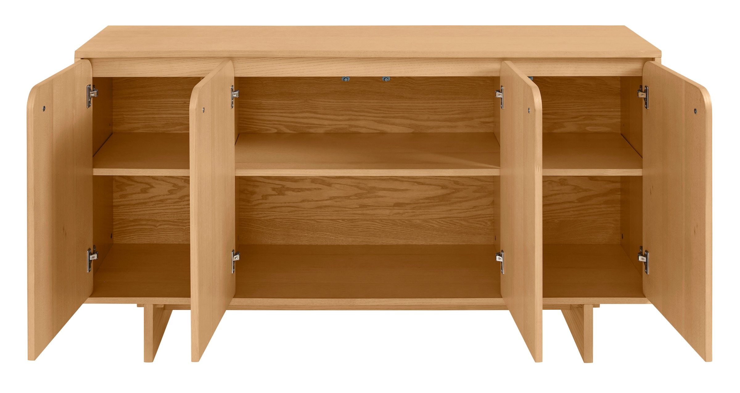 LeGer Home by Lena Gercke Buffet »Lurea« Breite 160 cm, Soft-Close, Push to open, Massivholzbeine
