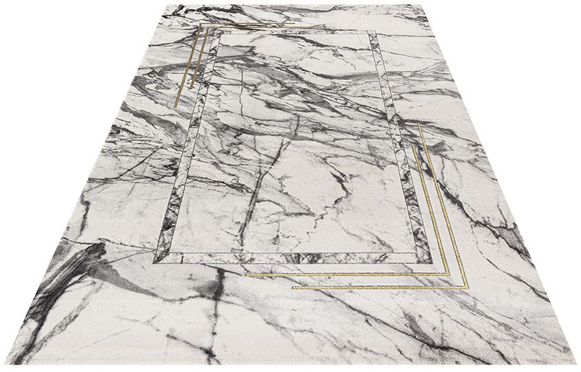 Image of Festival Teppich »Opal 760«, rechteckig, 12 mm Höhe, Hoch-Tief-Effekt, Marmor Optik, Kurzflor bei Ackermann Versand Schweiz