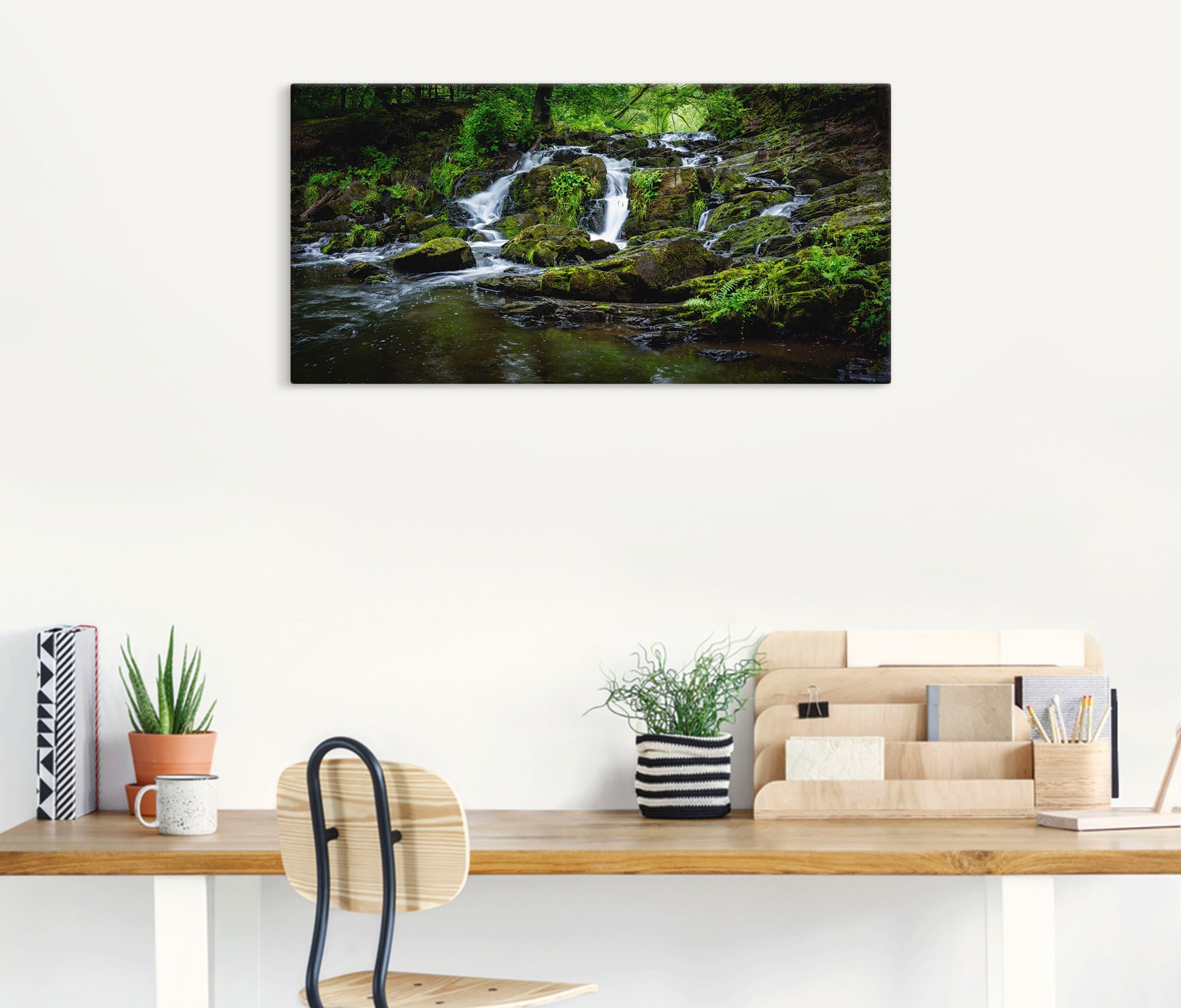 Artland Wandbild »Wasserfall Panorama«, Wasserfallbilder, (1 St.), als Leinwandbild, Poster in verschied. Grössen