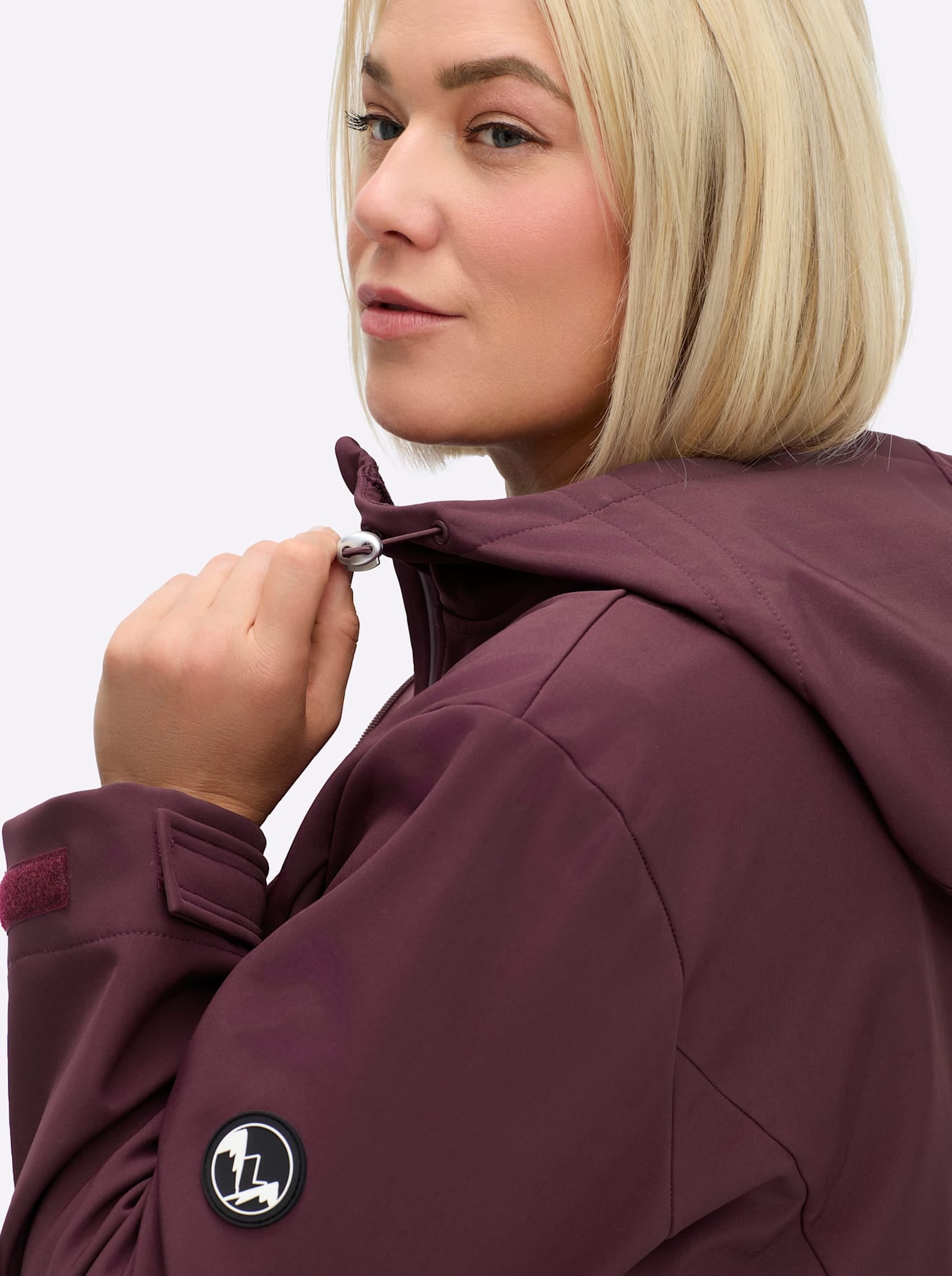 Sheego Veste softshell mit Kapuze