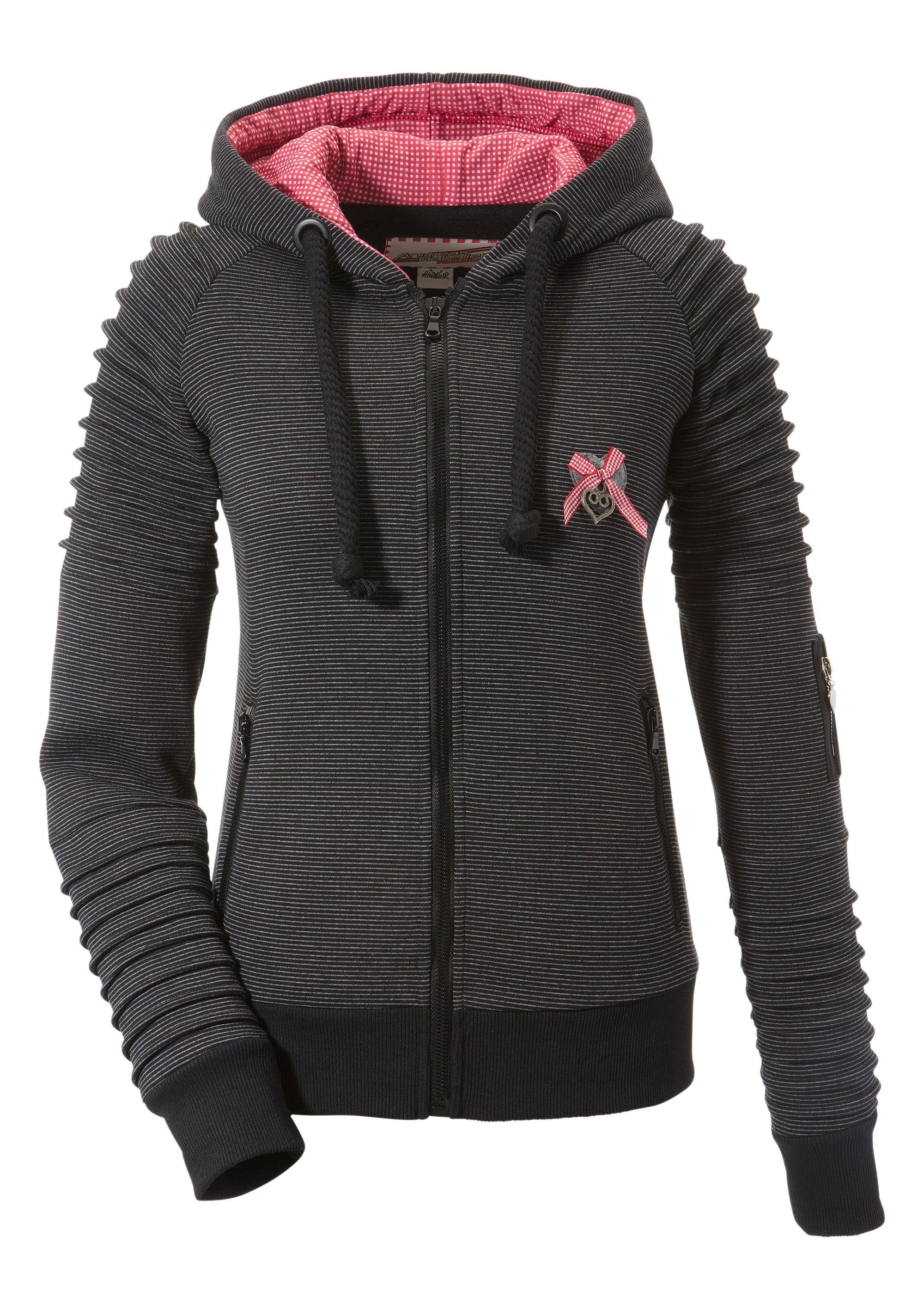 Trachtensweatjacke Damen mit Kapuze