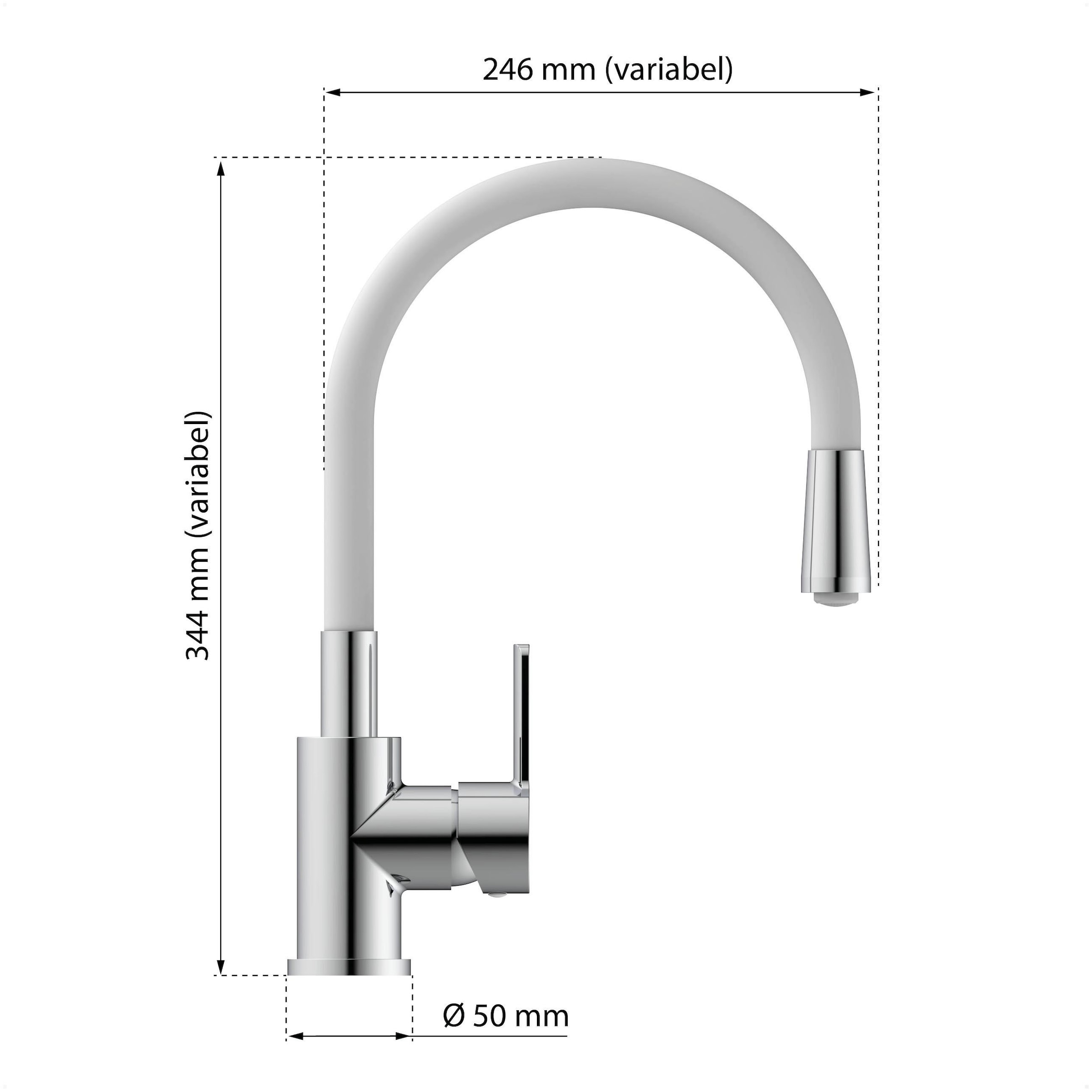 Eisl Robinet d'évier »Flexo« energiesparender Cold-Start, wassersparender Eco-Click,360° schwenkbar