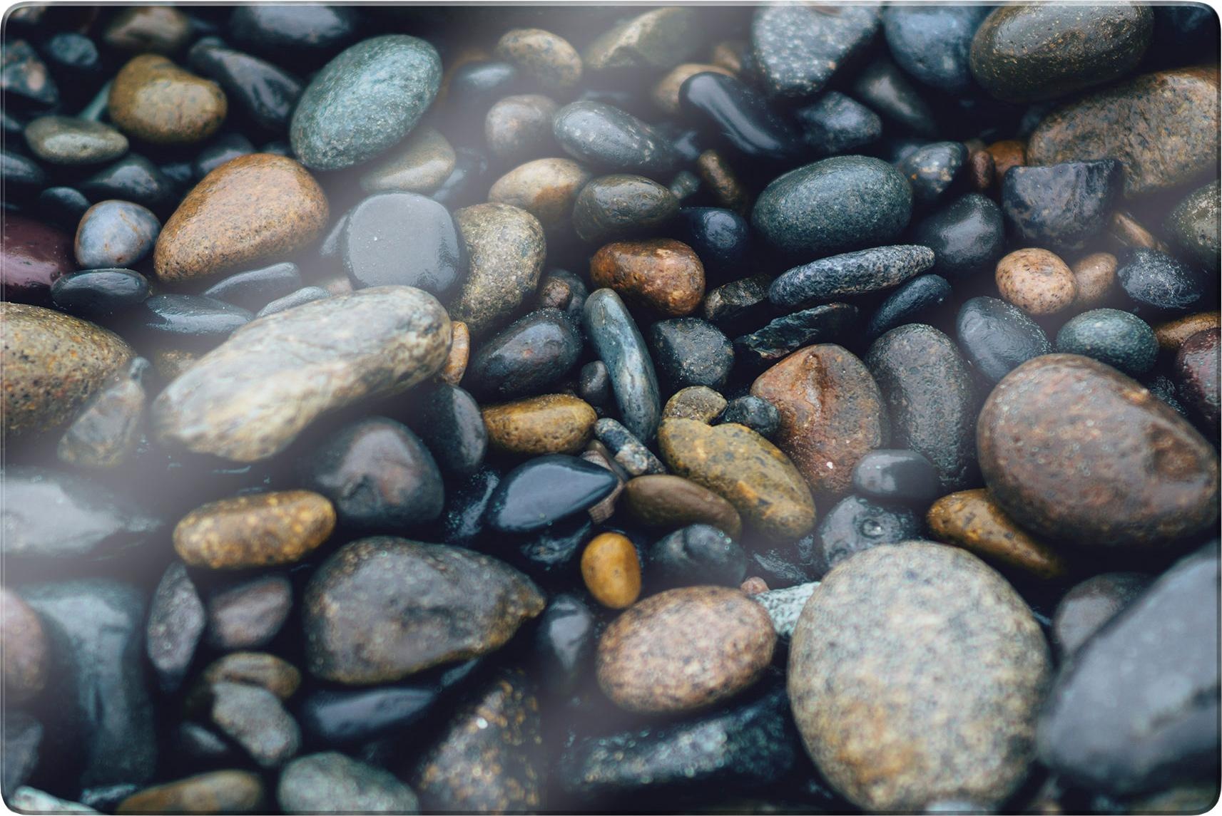 Image of Wall-Art Glasbild »Steinstrand 02« bei Ackermann Versand Schweiz